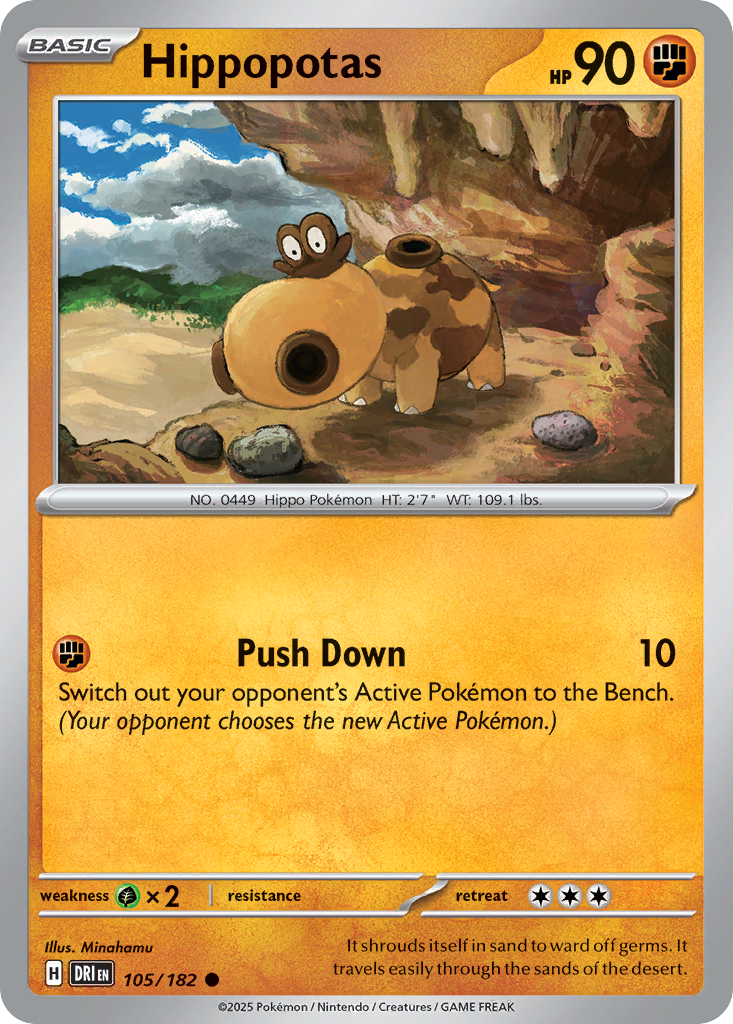 Hippopotas 105/182 Destined Rivals