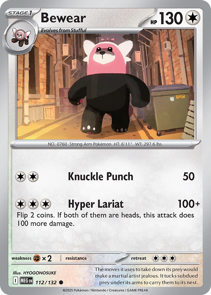 Bewear 112/132 Mega Evolution