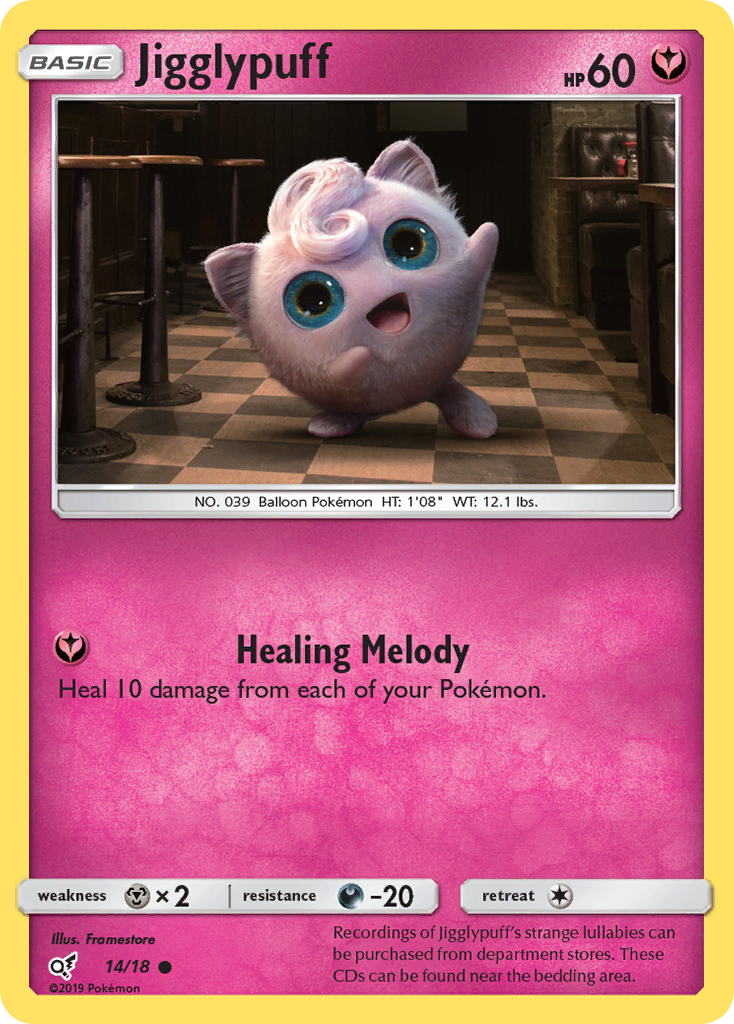 Jigglypuff 14/18 Detective Pikachu Holo