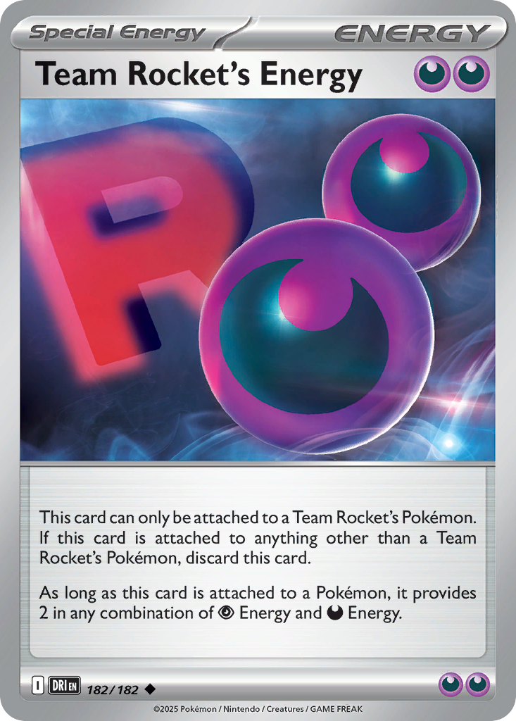 Team Rocket's Energy 182/182 Destined Rivals