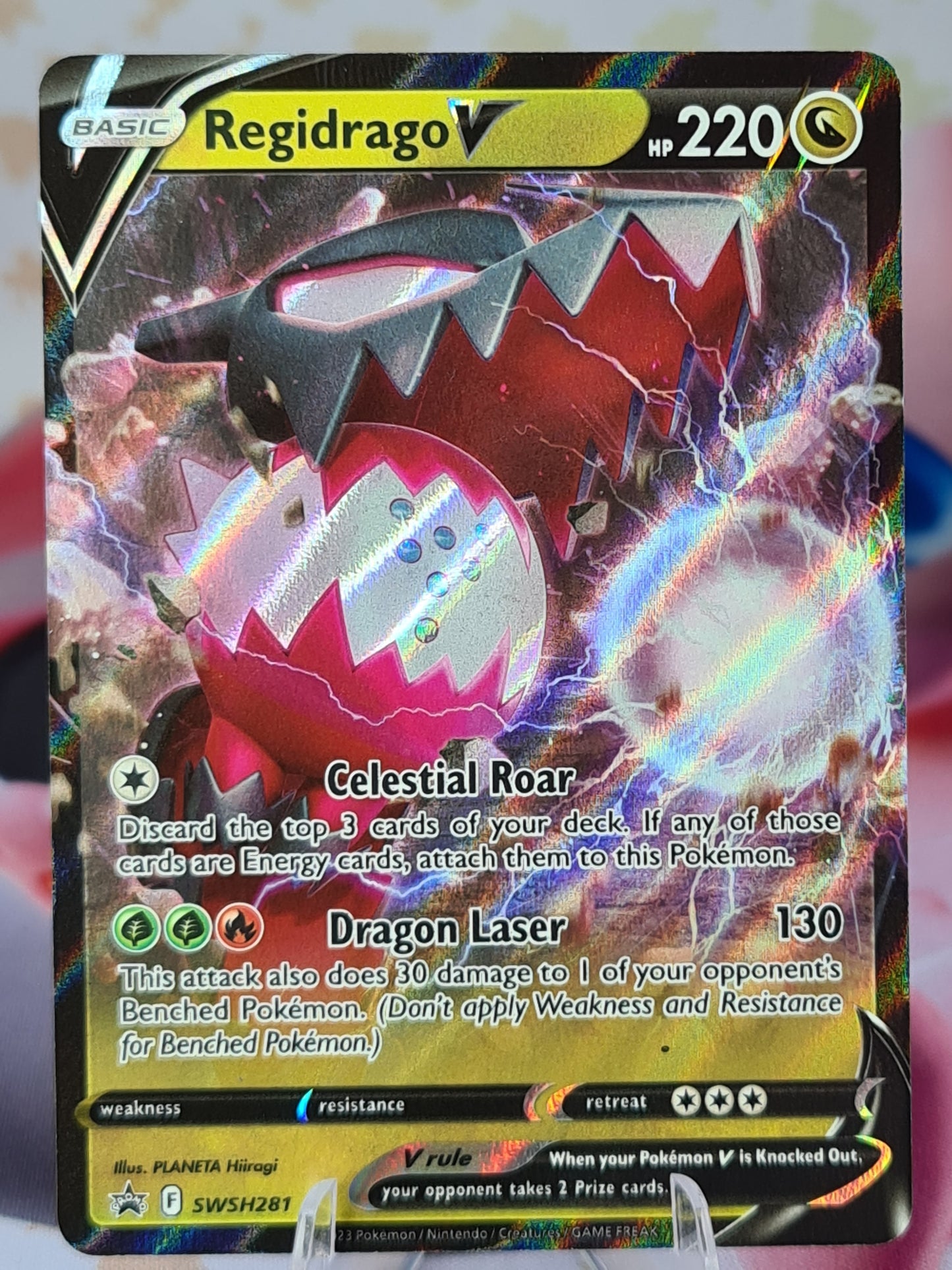Regidrago V SWSH281 Black Star Promo