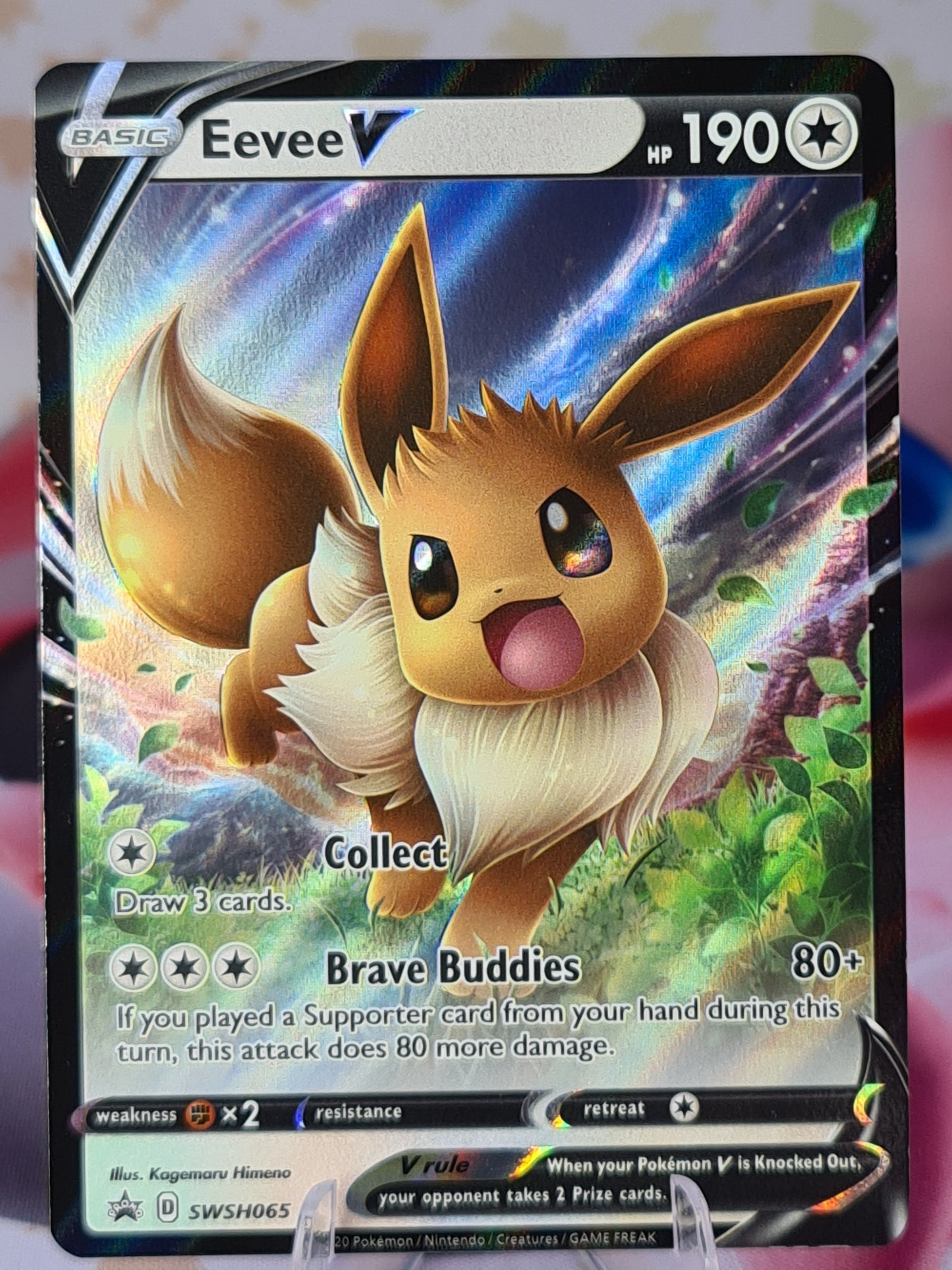 Eevee V SWSH065 Black Star Promo