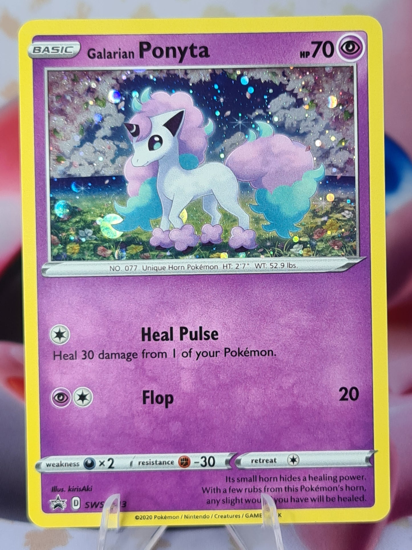 Galarian Ponyta SWSH013 Black Star Promo