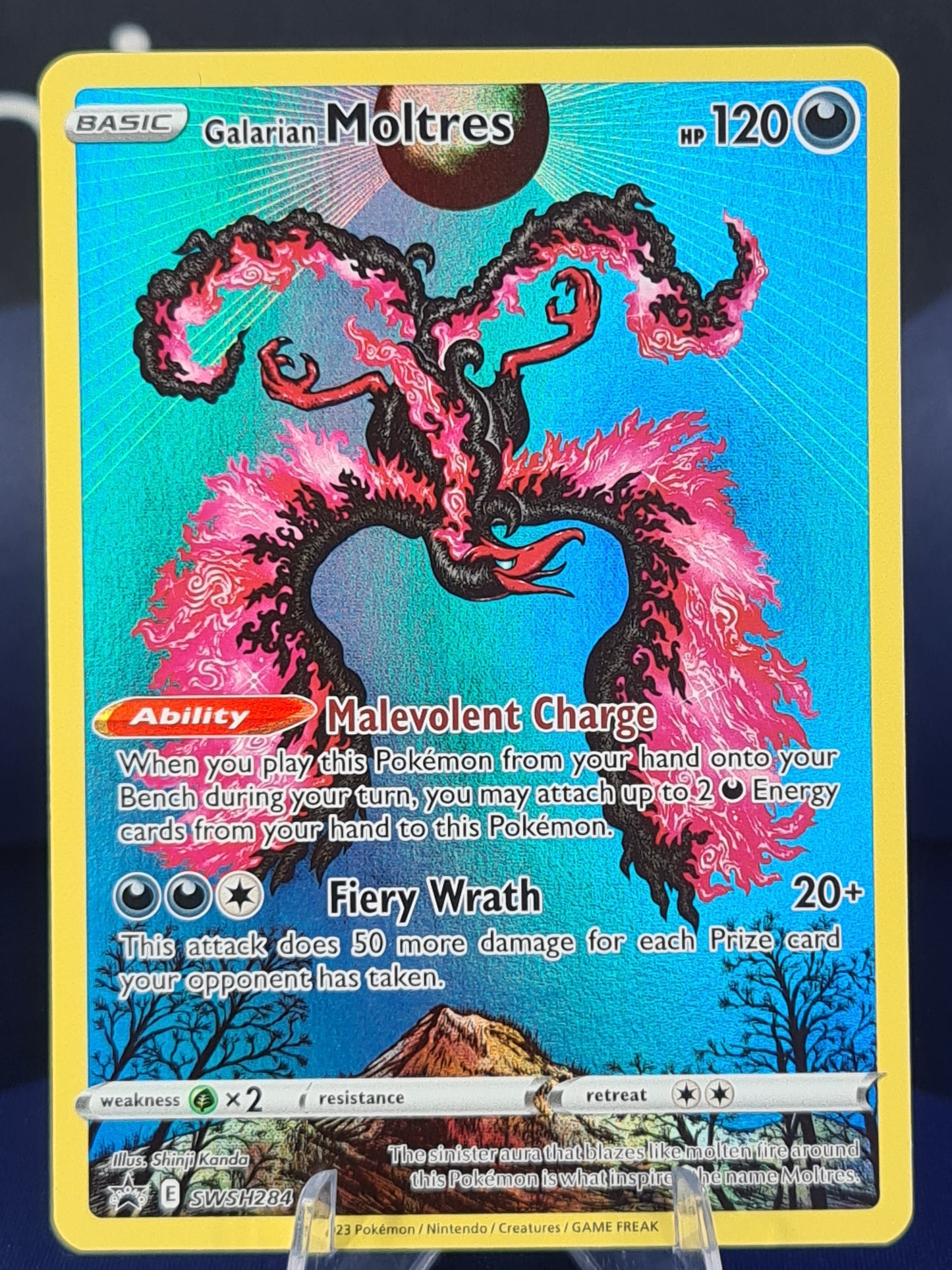 Galarian Moltres SWSH284 Black Star Promo