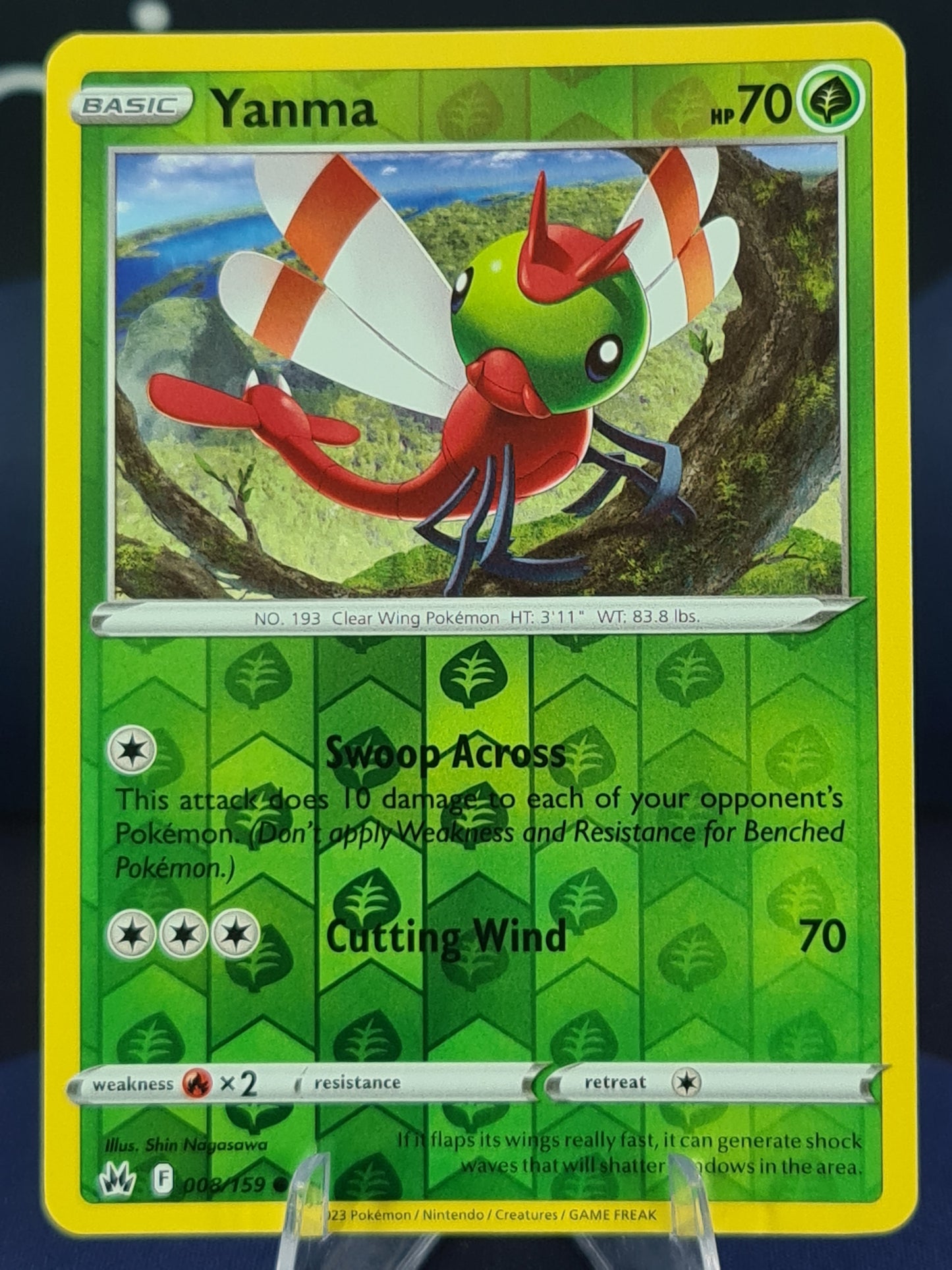 Yanma 008/159 Crown Zenith Reverse Holo