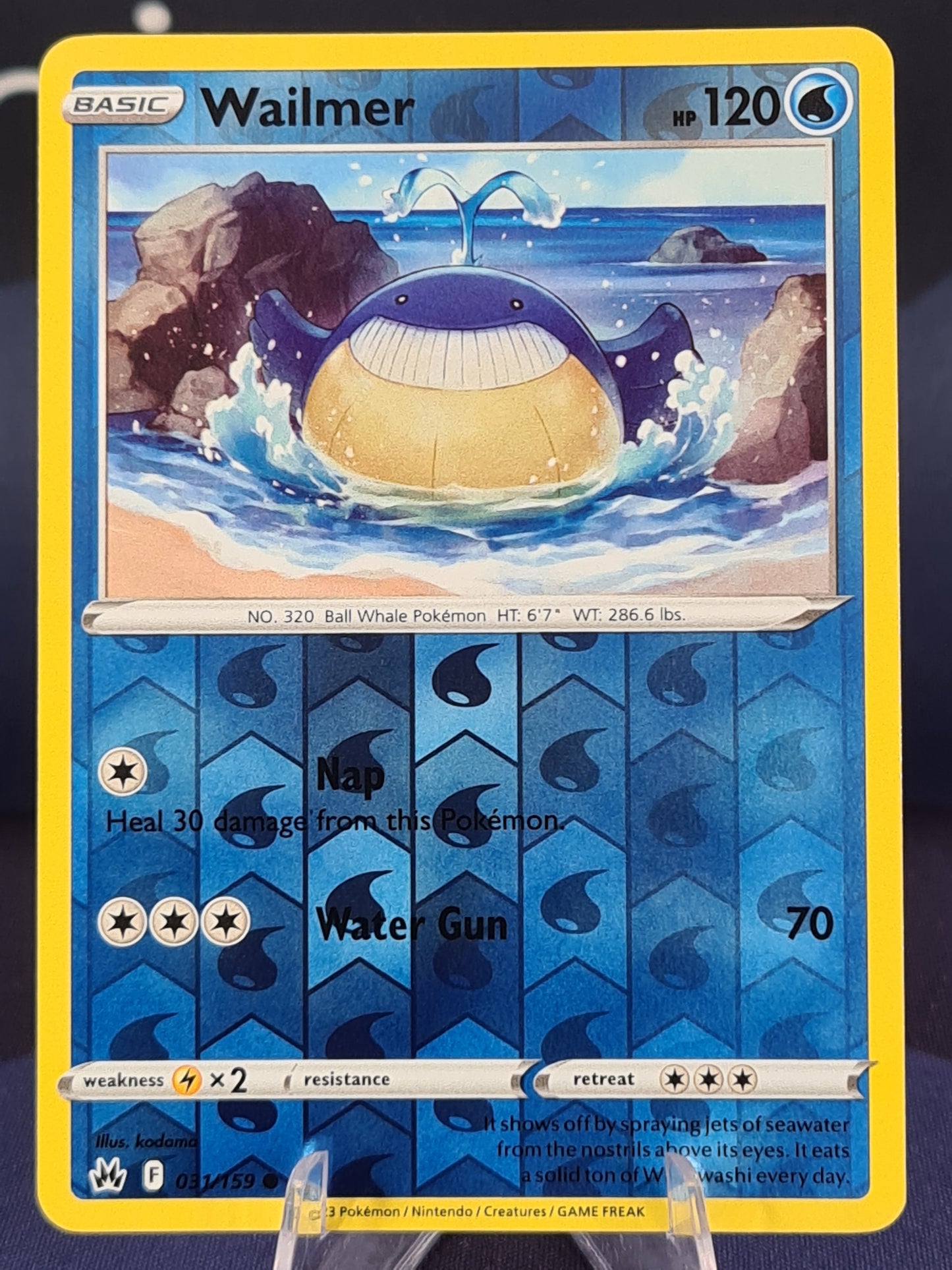 Wailmer 031/159 Crown Zenith Reverse Holo