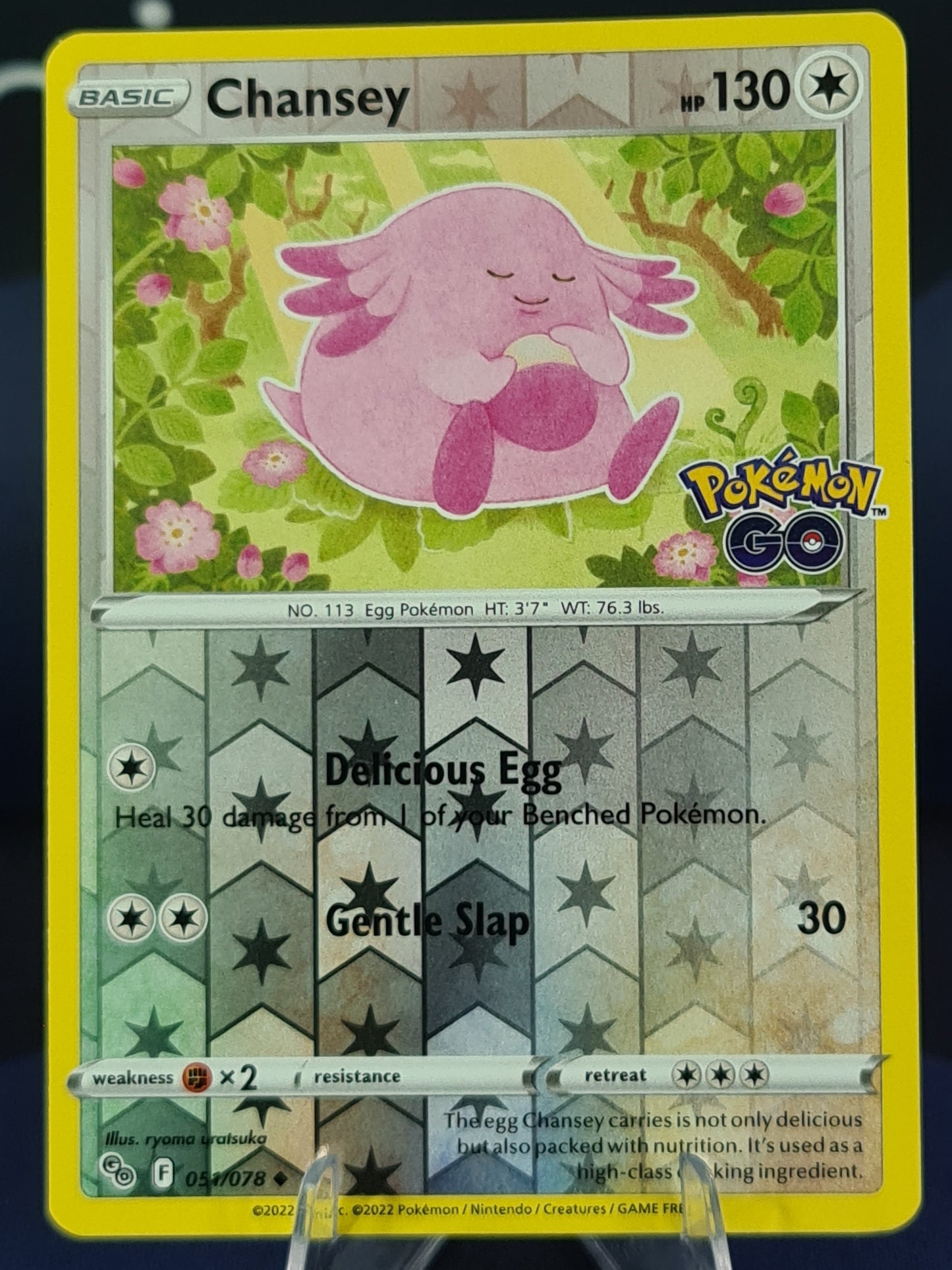 Chansey 051/078 Pokemon Go Reverse Holo