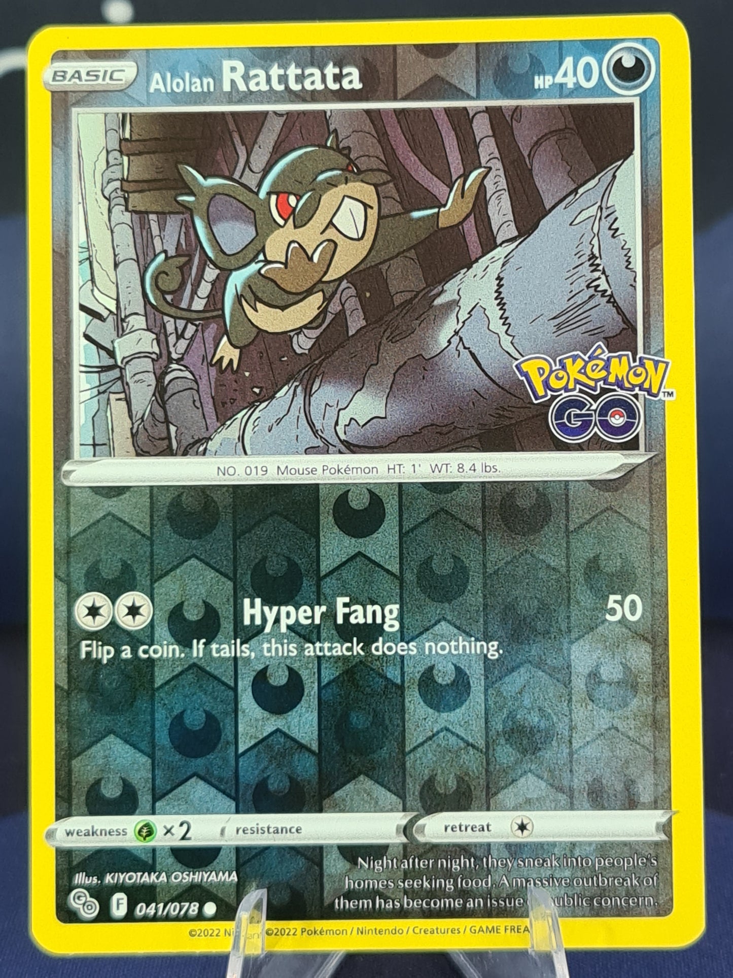 Rattata 041/078 Pokemon Go Reverse Holo