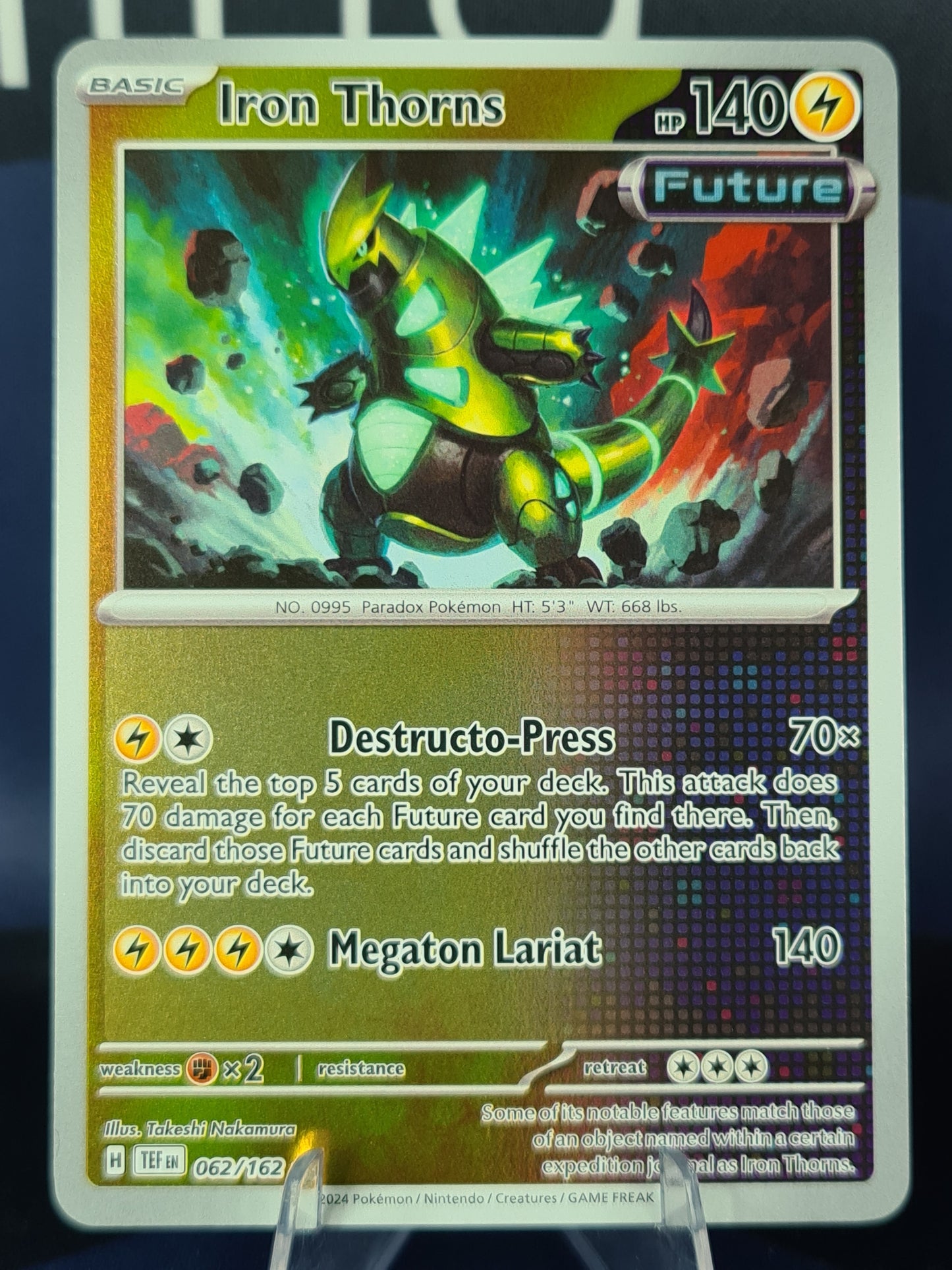 Iron Thorns 062/162 Temporal Forces Reverse Holo