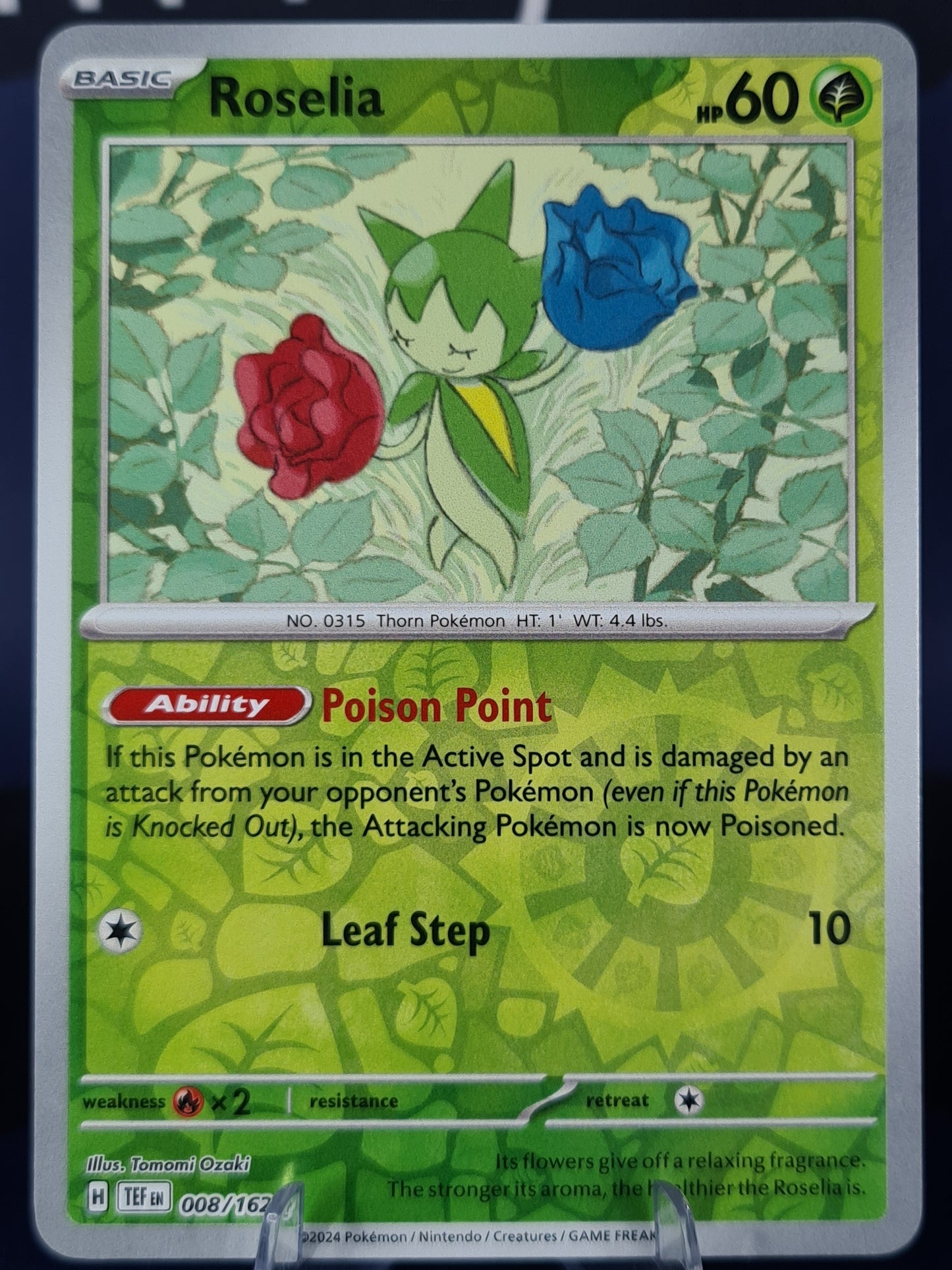 Roselia 008/162 Temporal Forces Reverse Holo