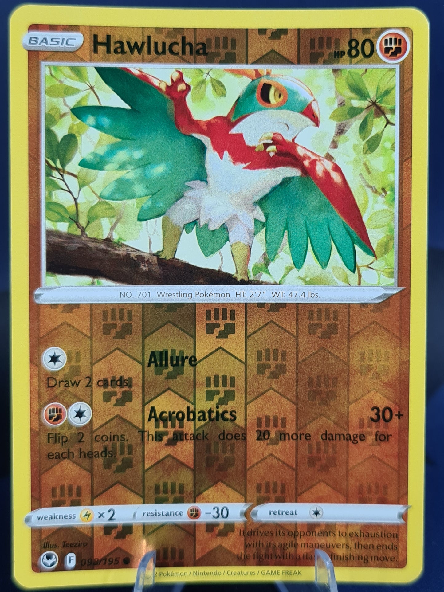 Hawlucha 098/195 Silver Tempest Reverse Holo