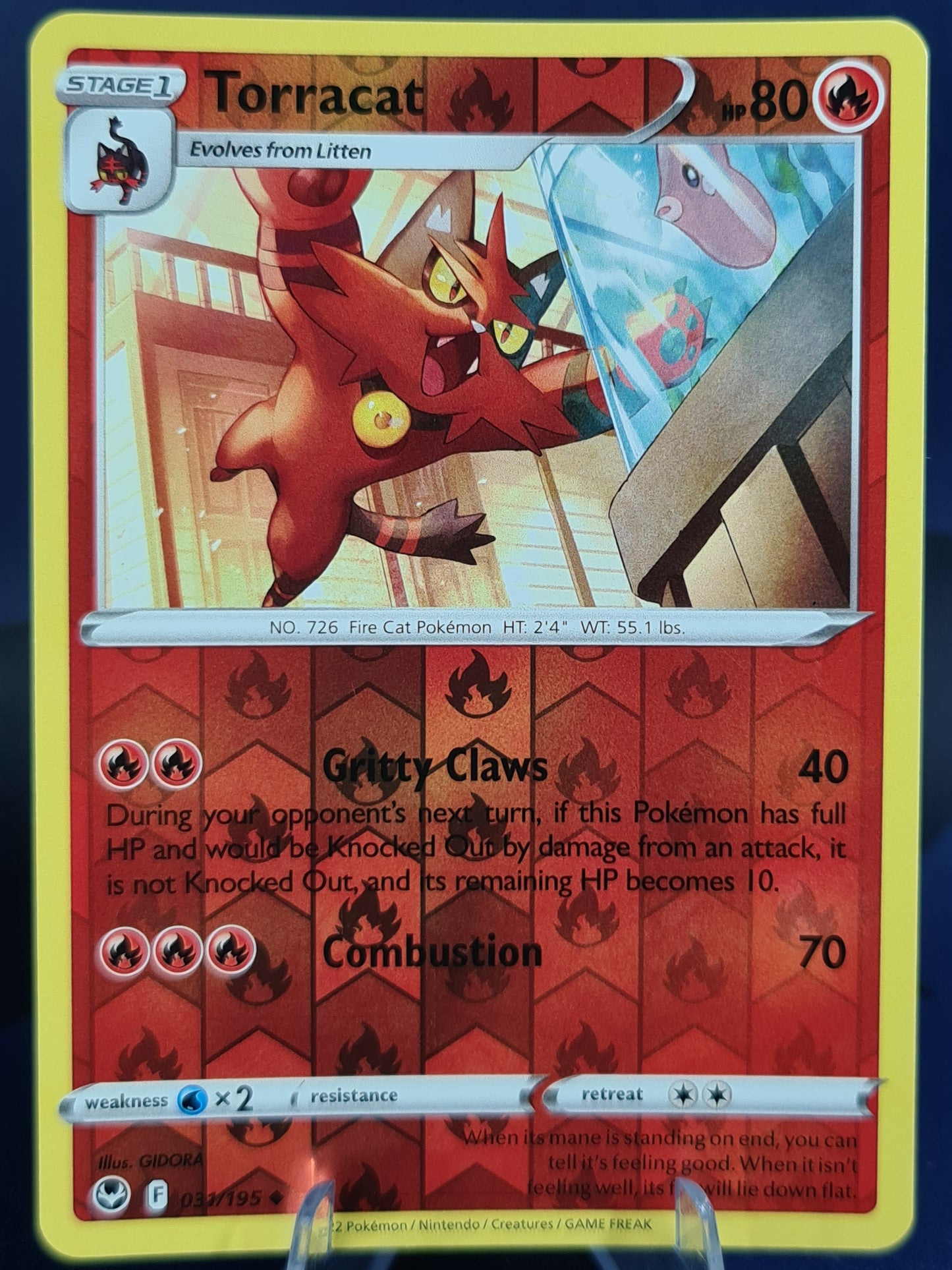 Torracat 031/195 Silver Tempest Reverse Holo