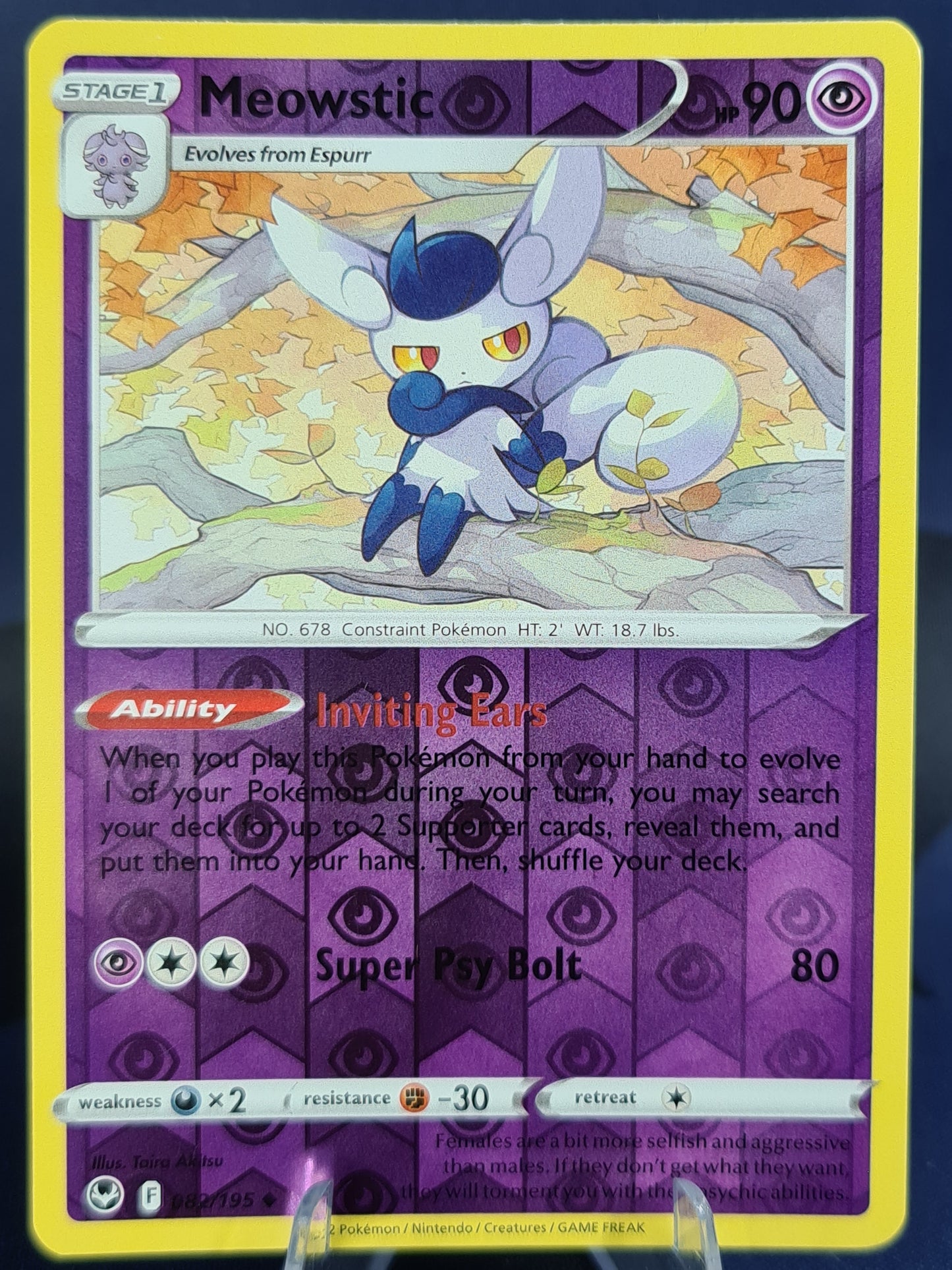 Meowstic 082/195 Silver Tempest Reverse Holo
