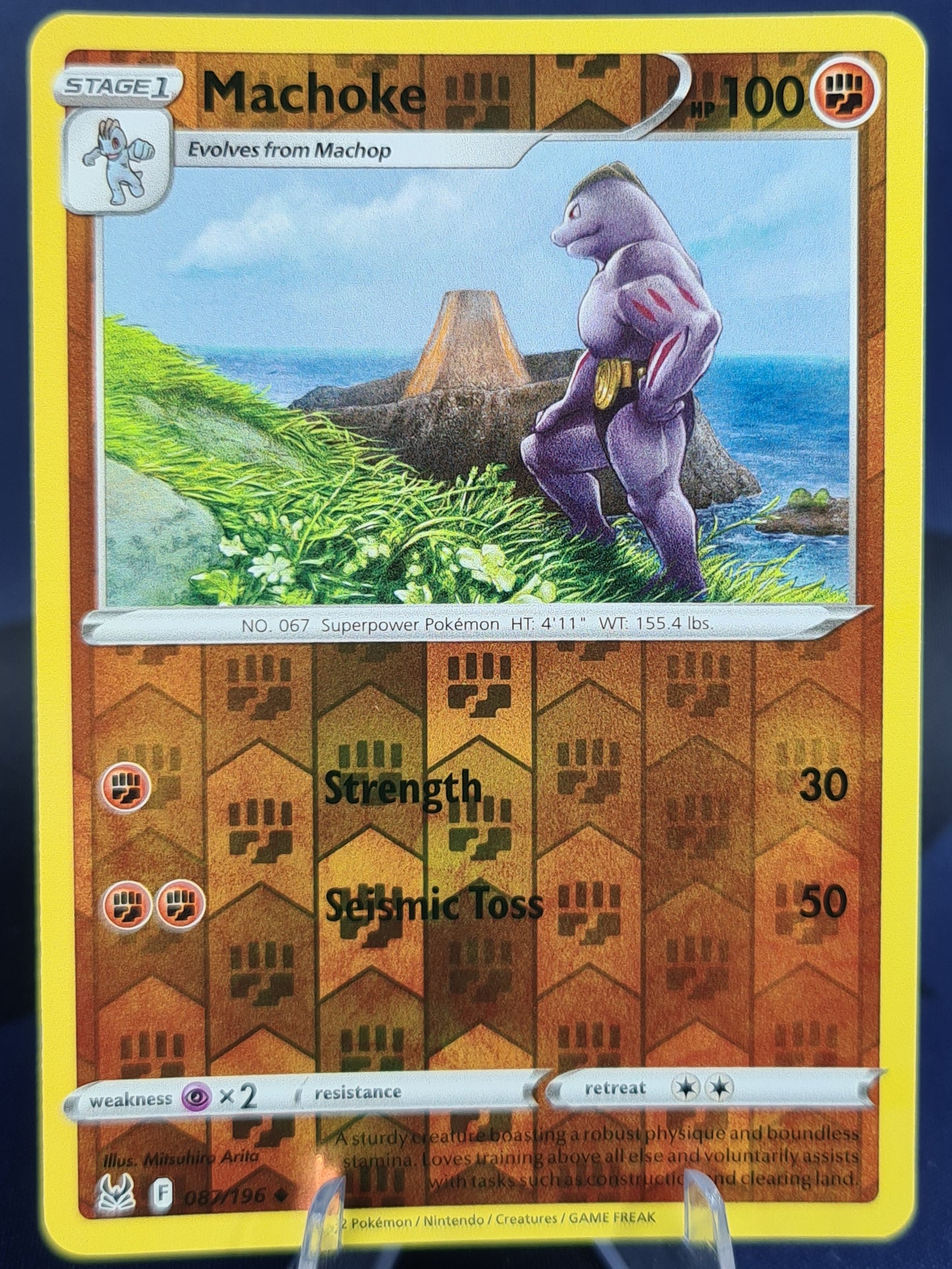 Machoke 087/196 Lost Origin Reverse Holo