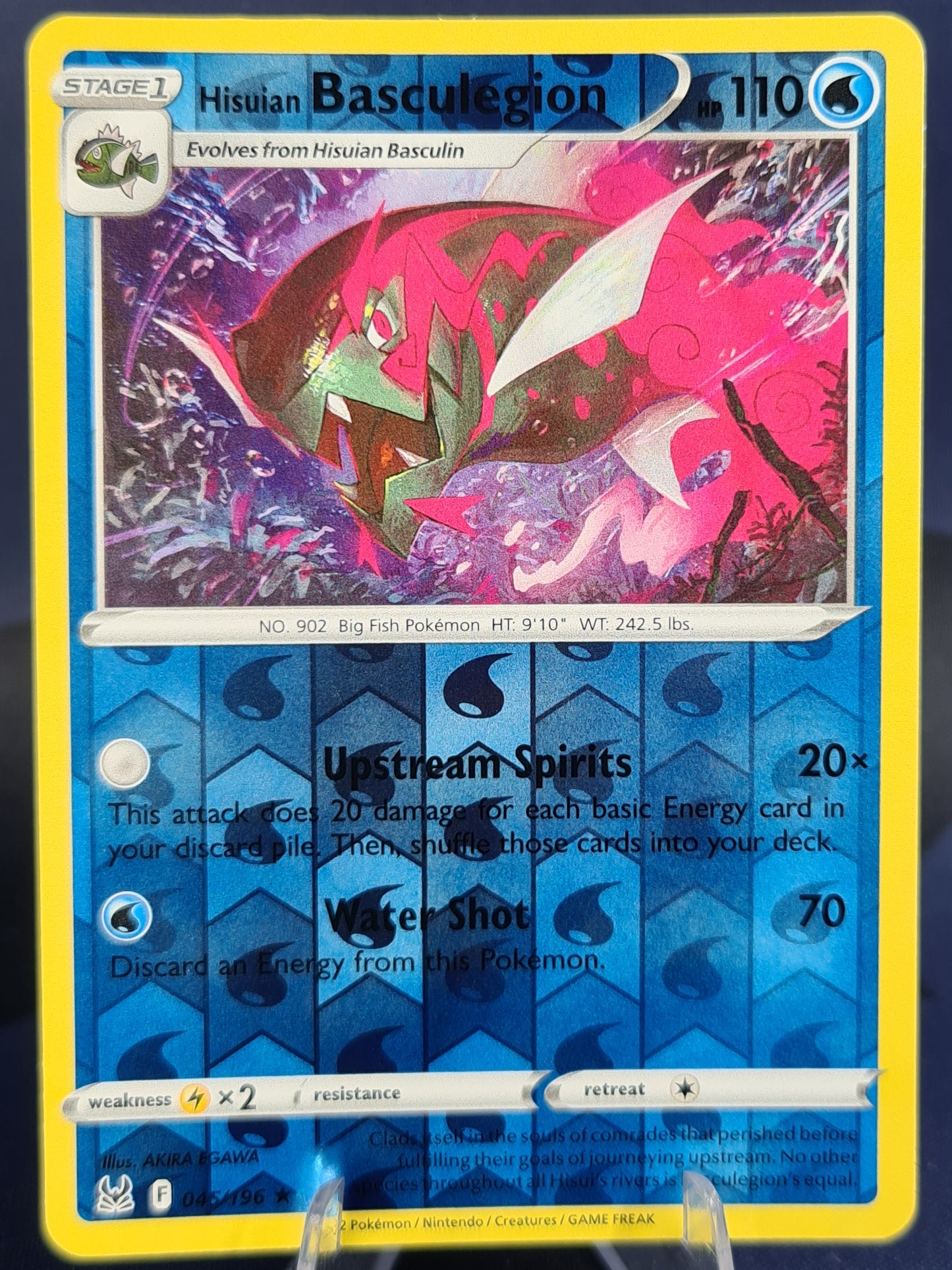 Hisuian Basculin 045/196 Lost Origin Reverse Holo
