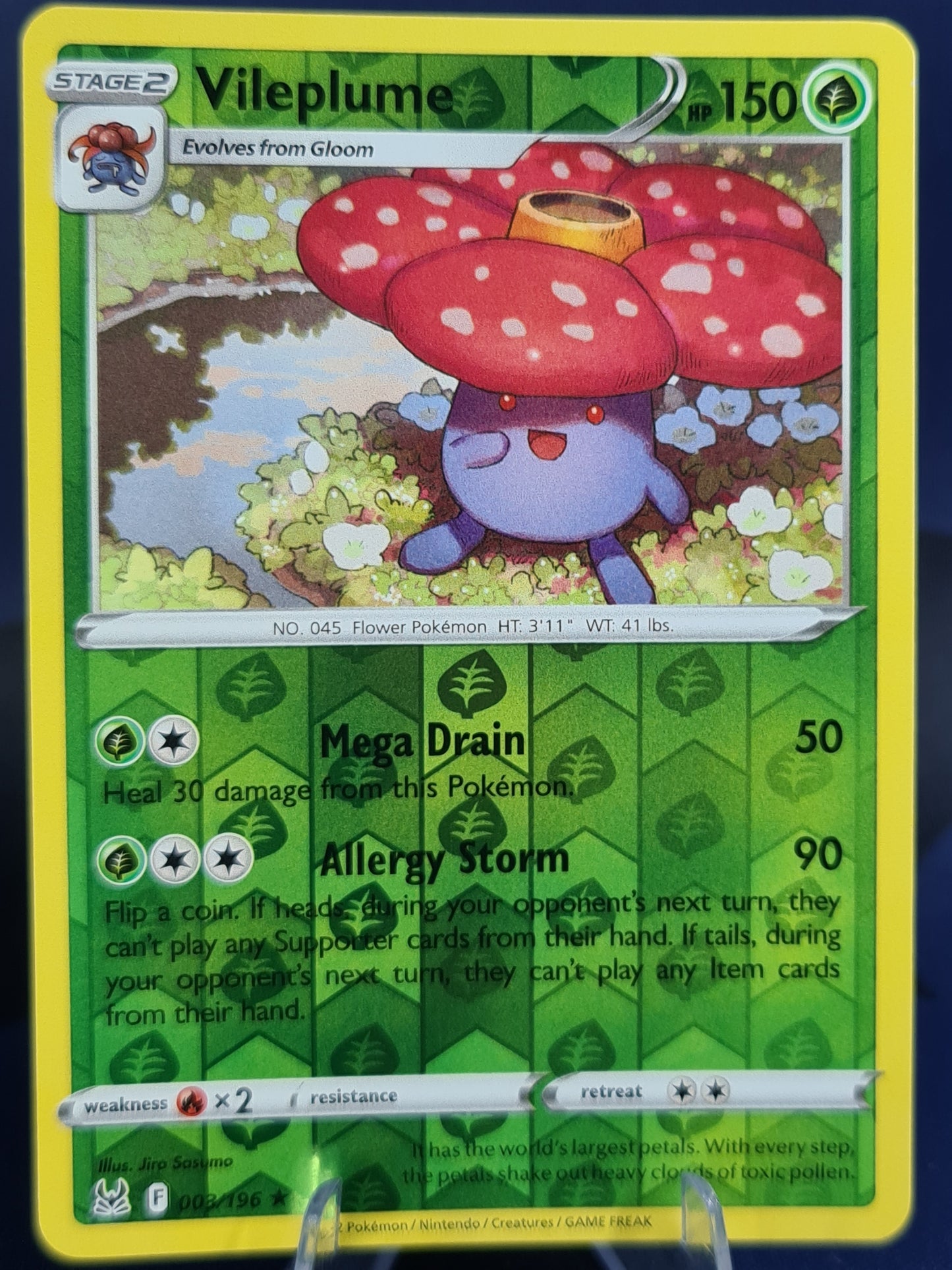 Vileplume 003/196 Lost Origin Reverse Holo