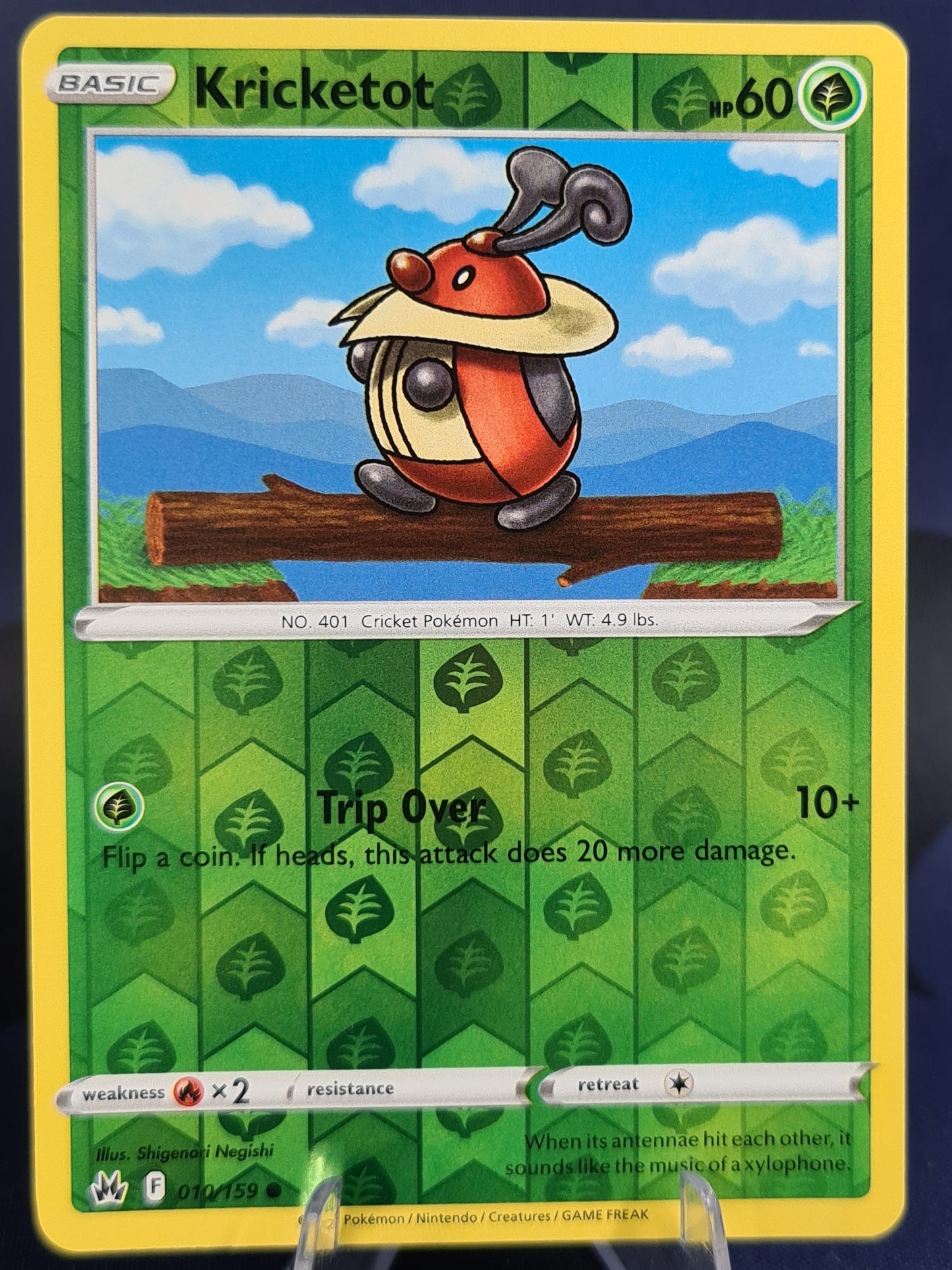 Kricketot 010/159 Crown Zenith Reverse Holo