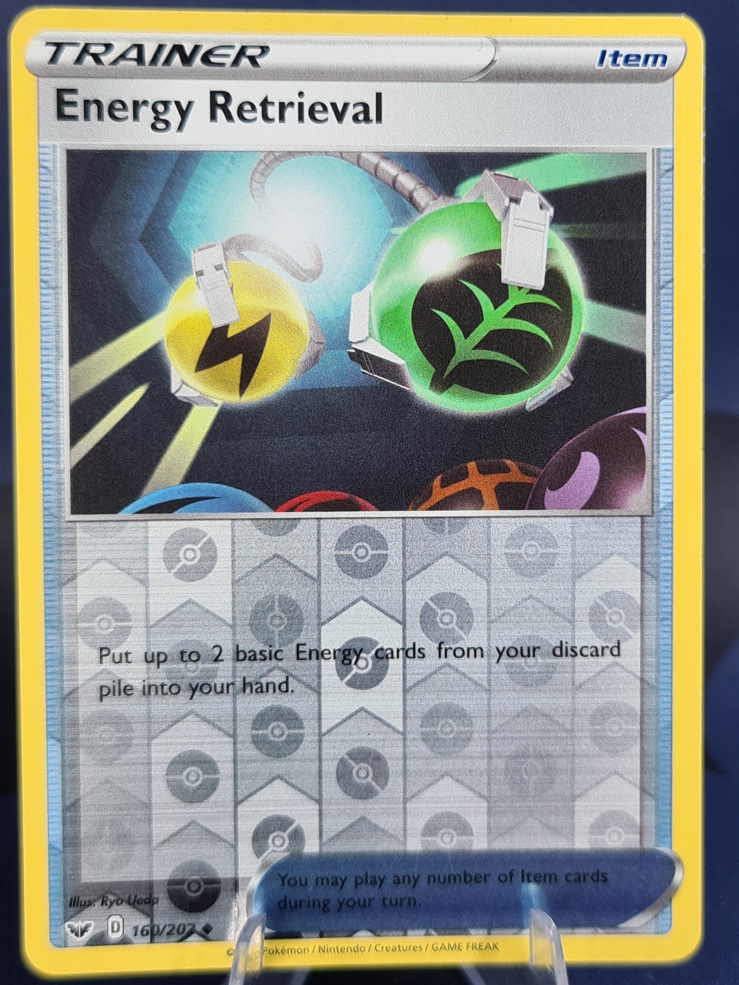 Energy Retrieval 160/202 Sword Shield Reverse Holo