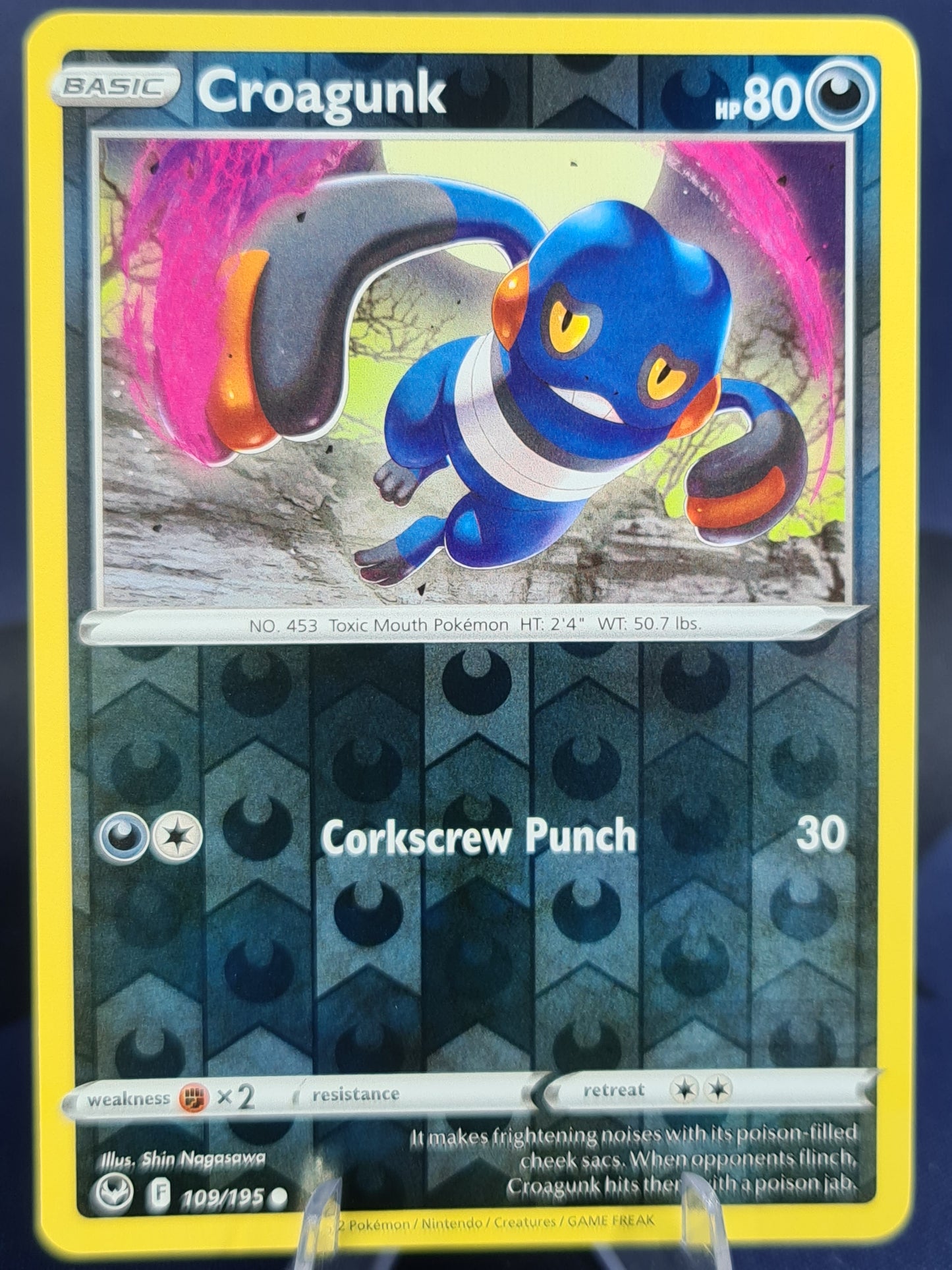 Croagunk 109/195 Silver Tempest Reverse Holo