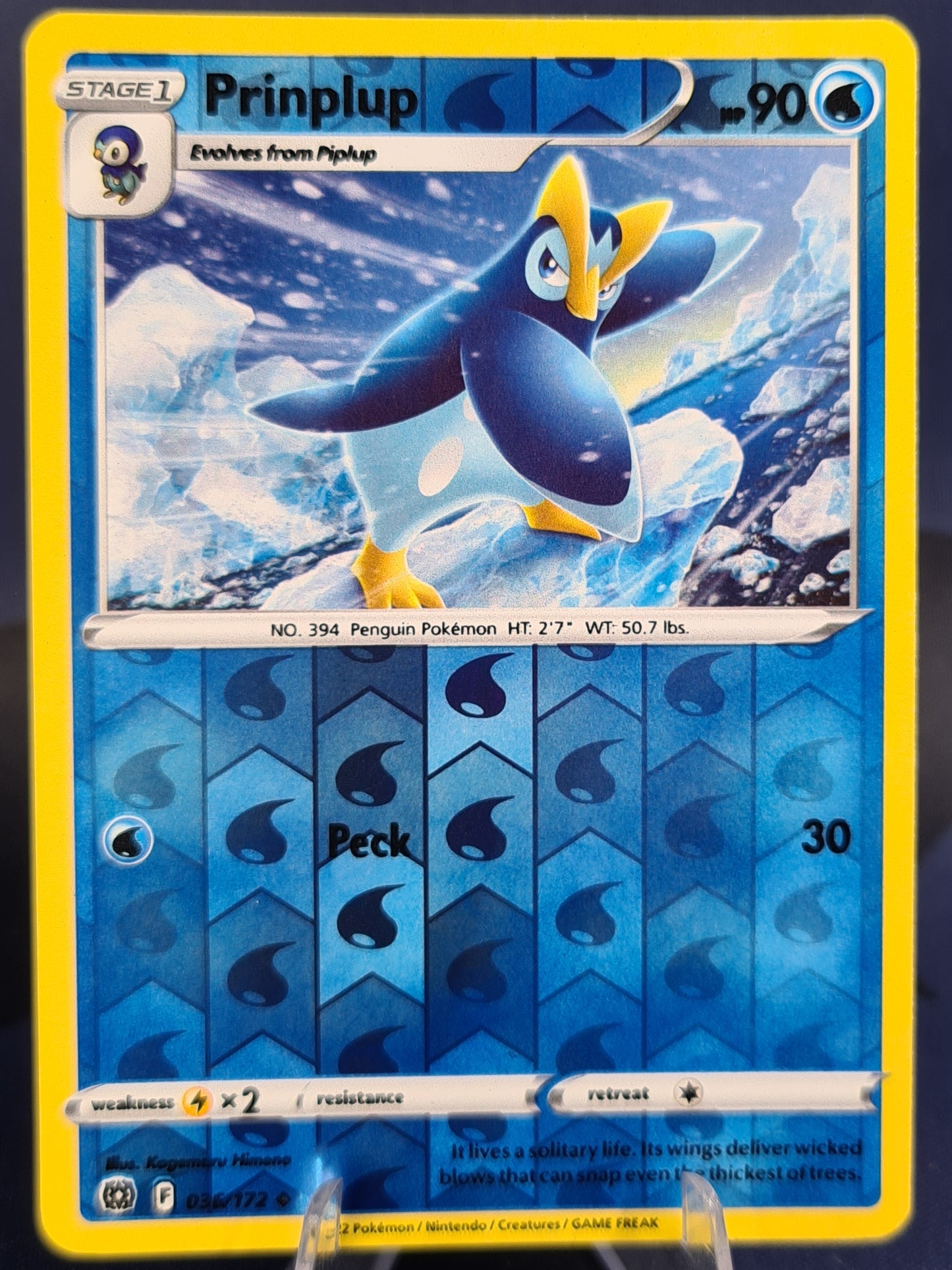 Prinplup 036/172 Brilliant Stars Reverse Holo