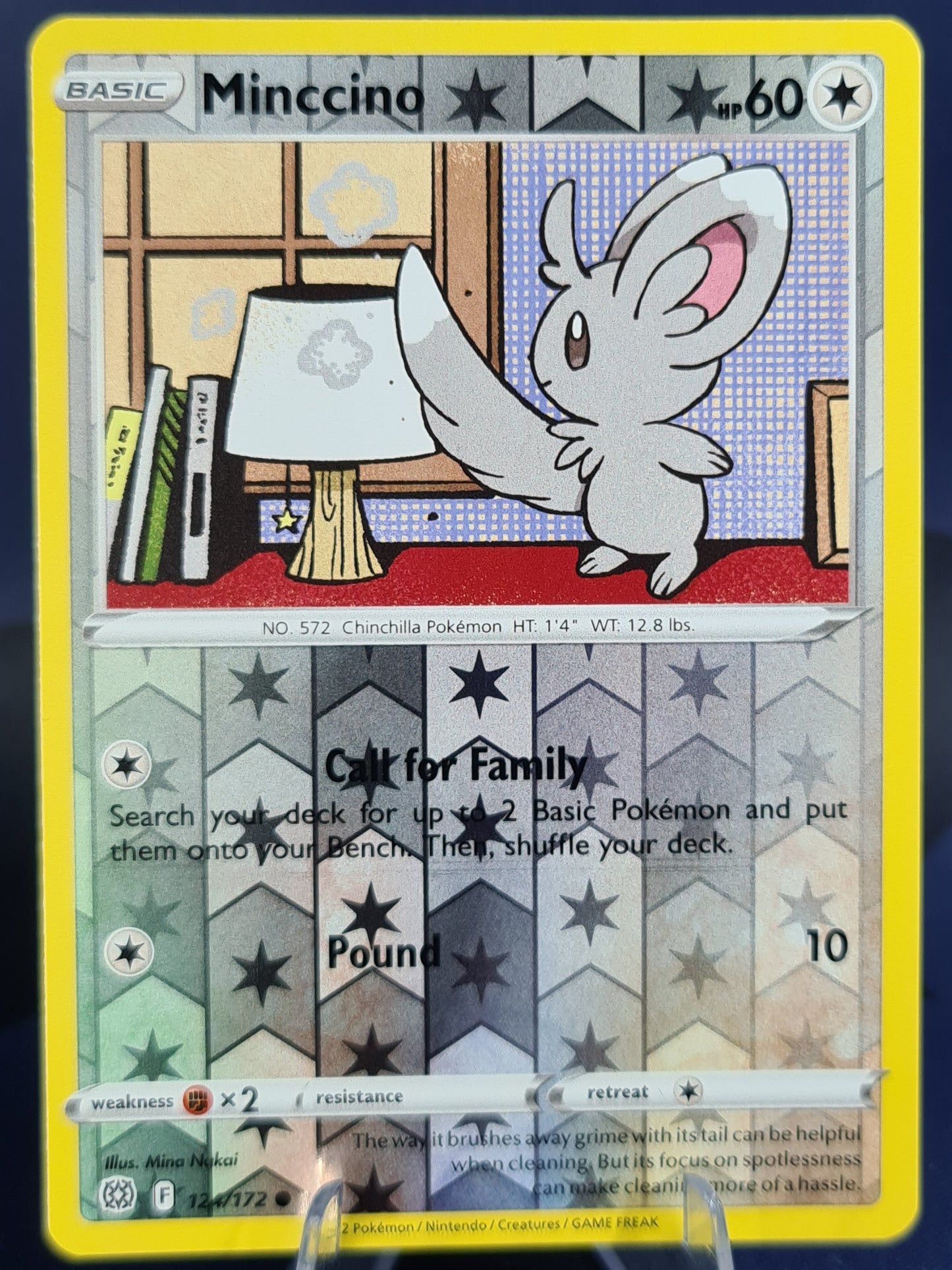 Minccino 124/172 Brilliant Stars Reverse Holo