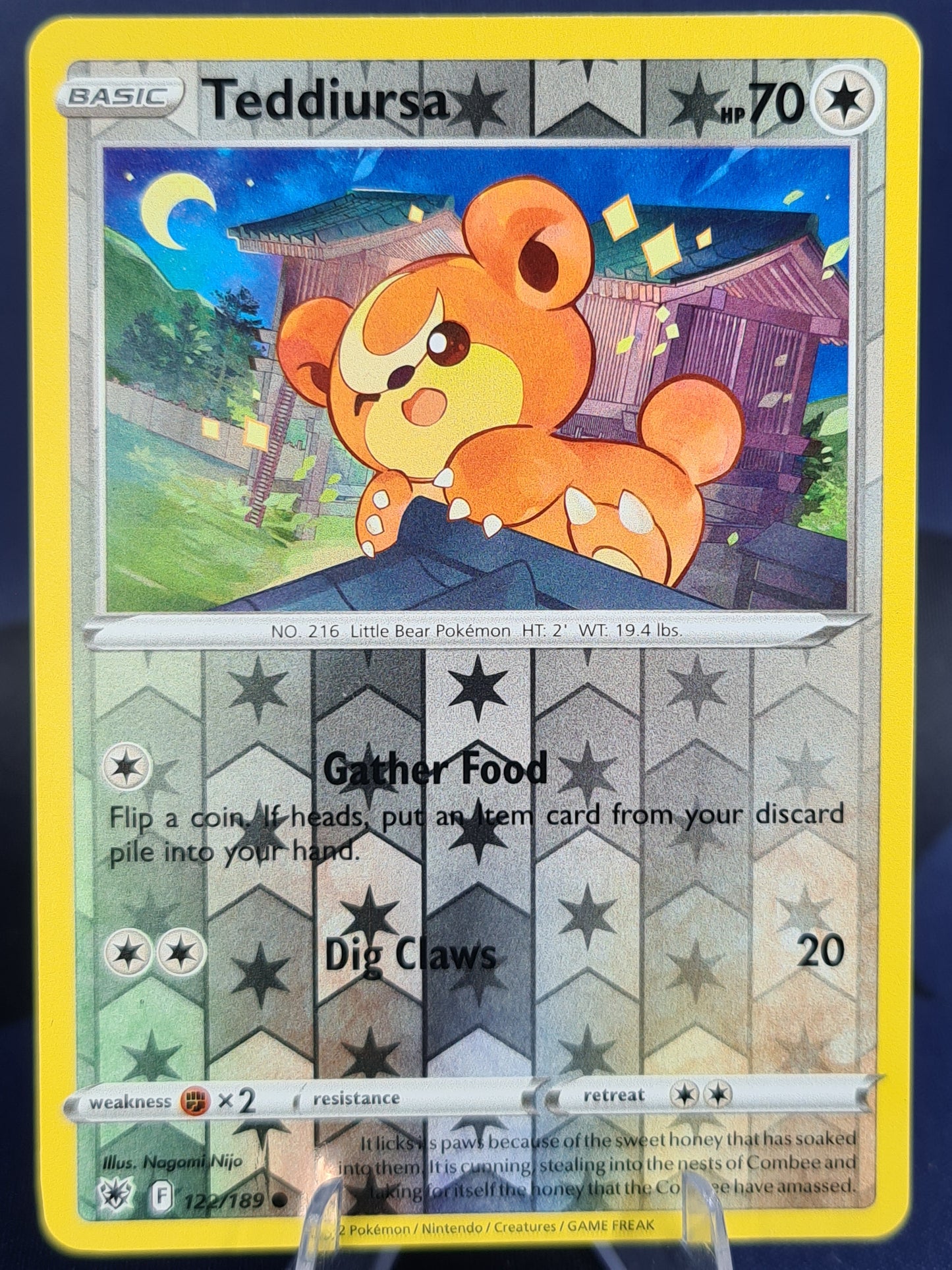 Teddiursa 122/189 Astral Radiance Reverse Holo