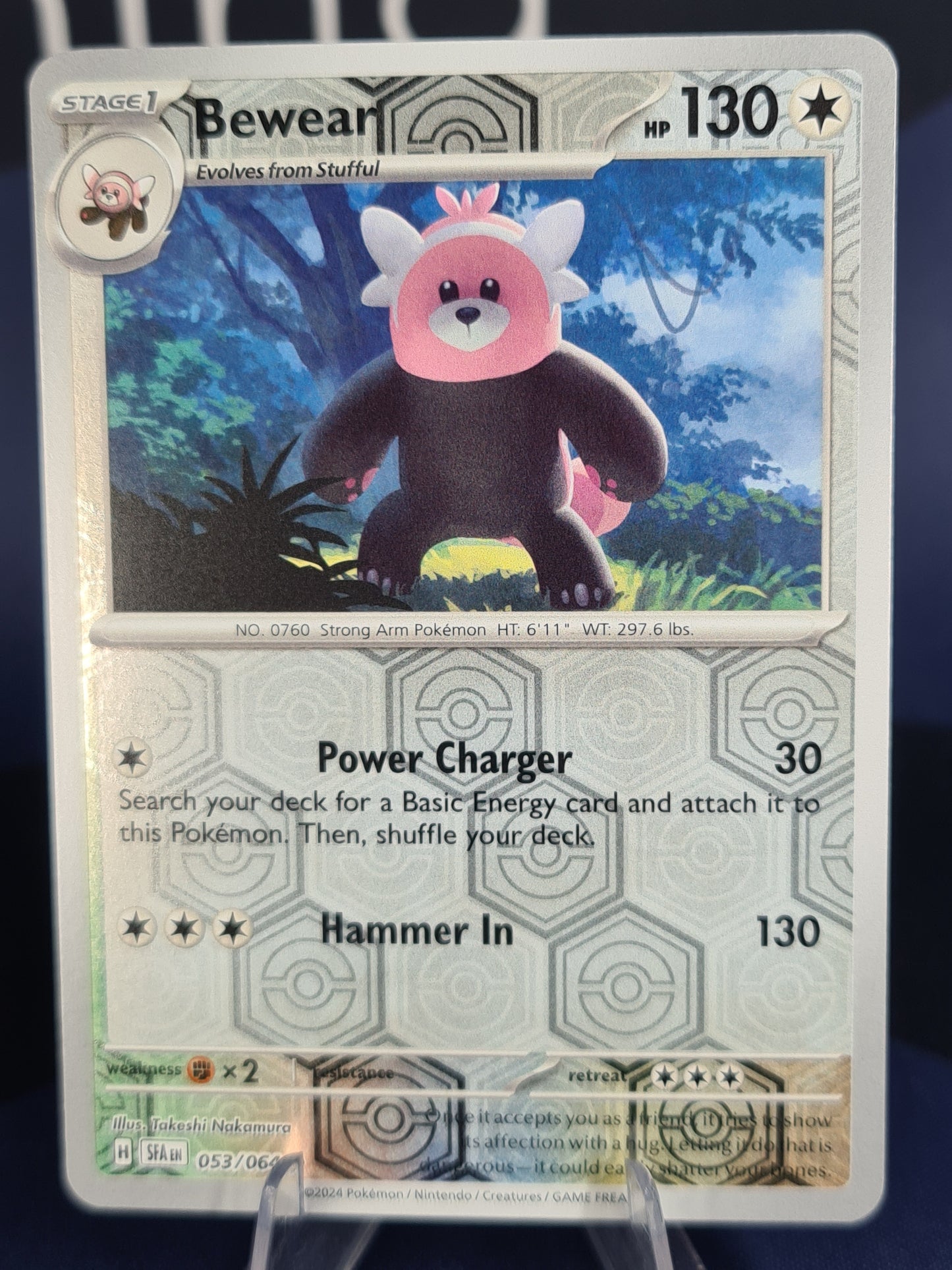 Bewear 053/064 Shrouded Fable Reverse Holo
