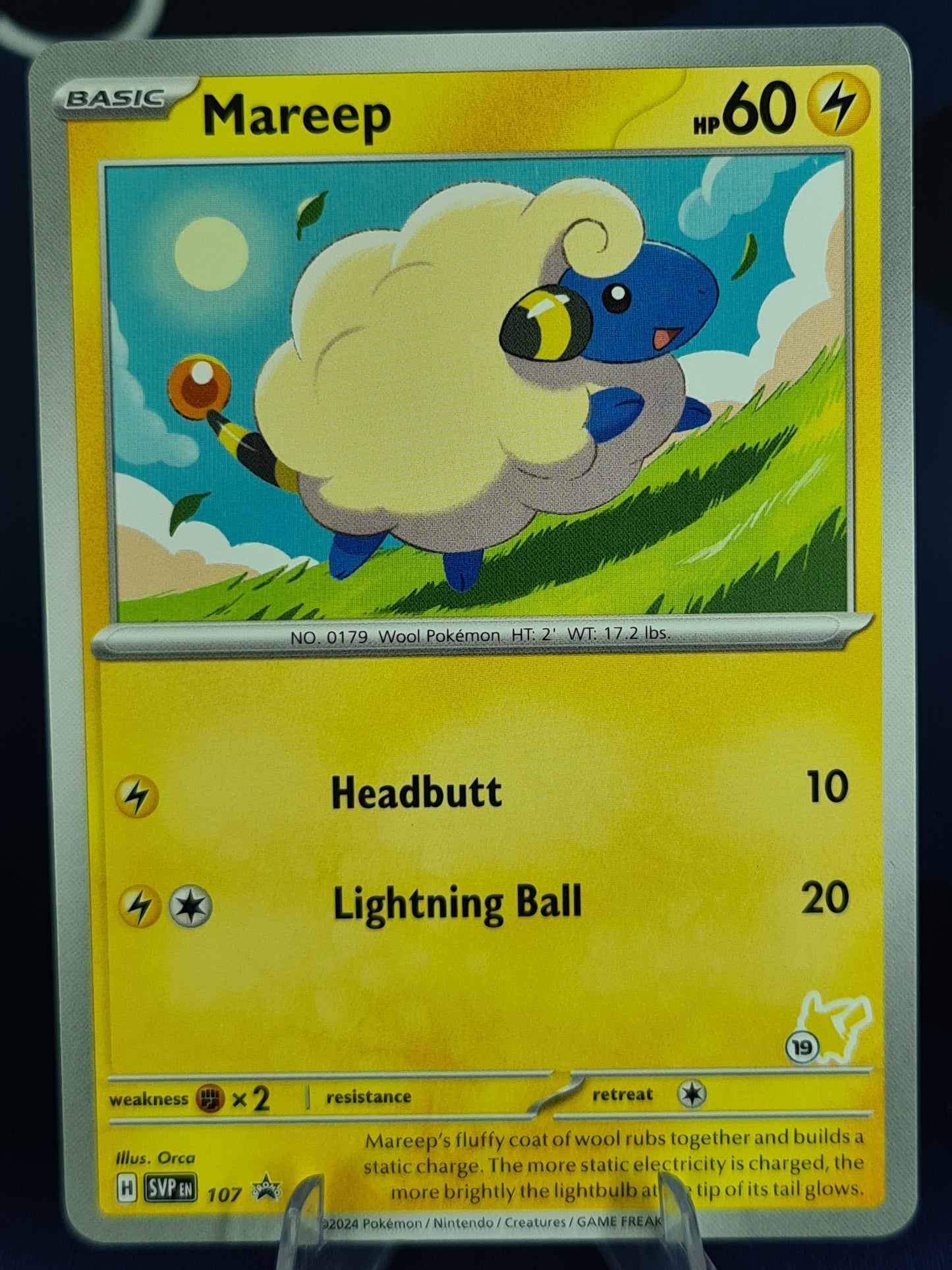 Mareep SVP107 Black Star Promo