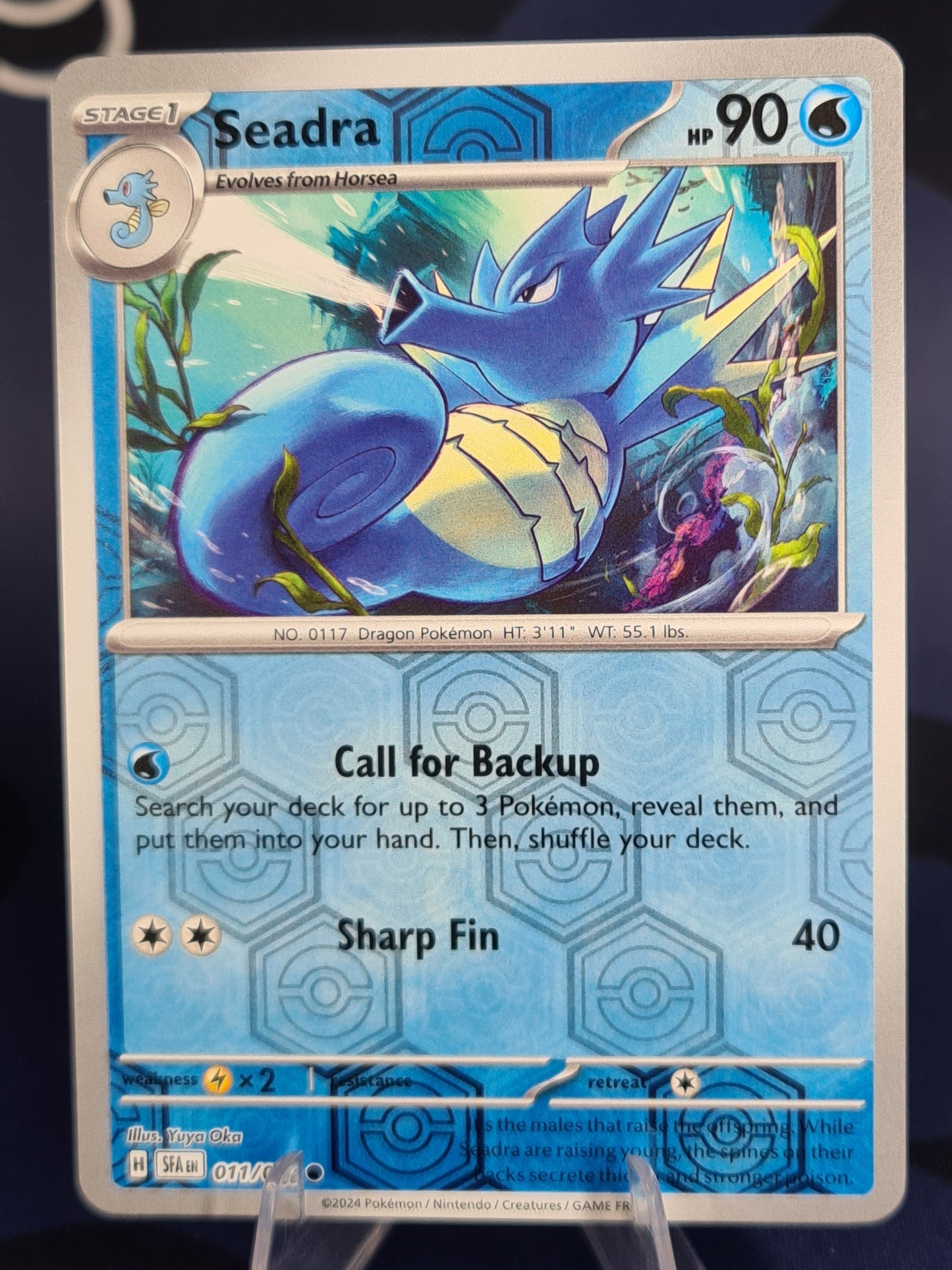 Seadra 011/064 Shrouded Fable Reverse Holo