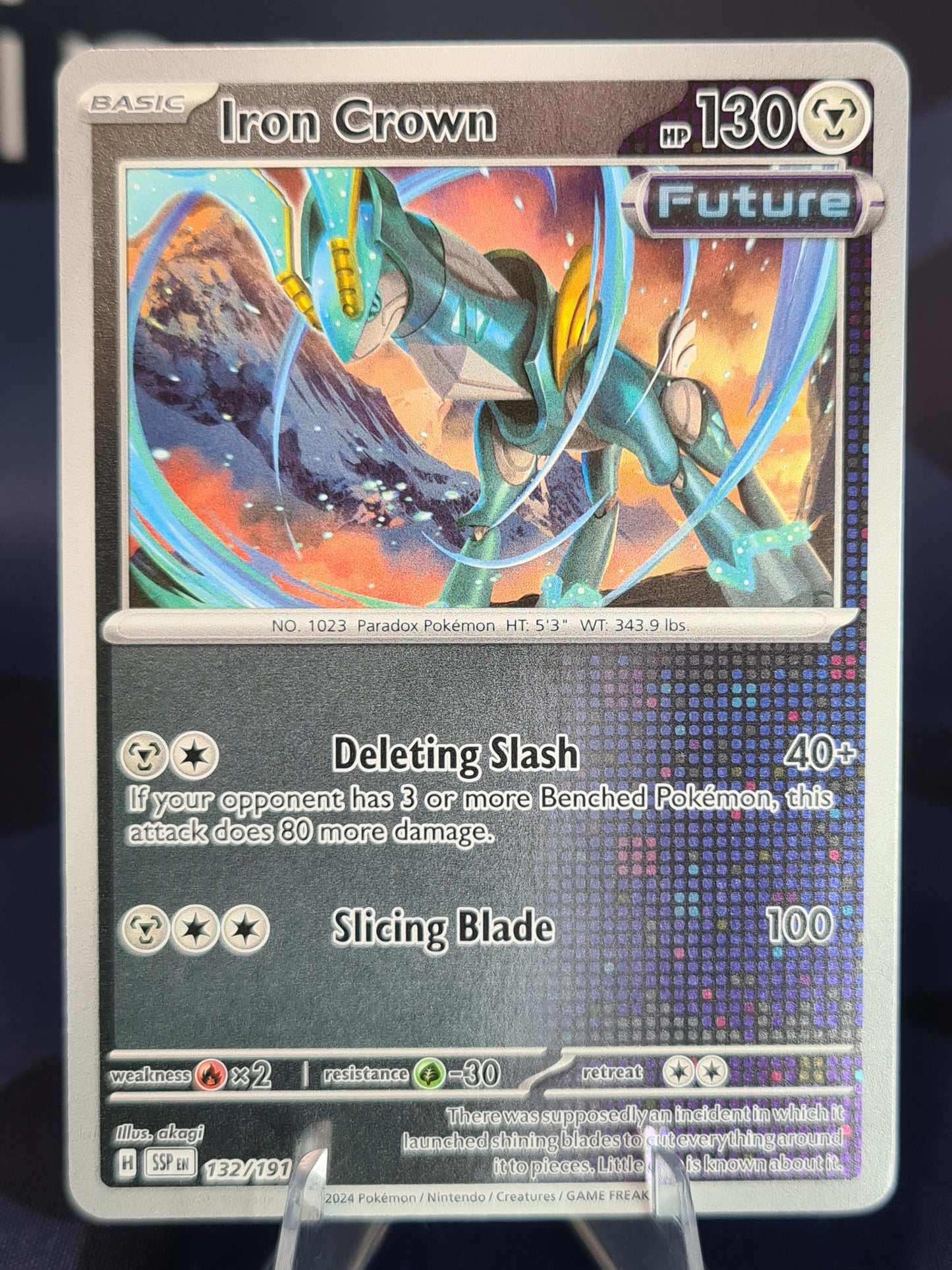 Iron Crown 132/191 Surging Sparks Reverse Holo