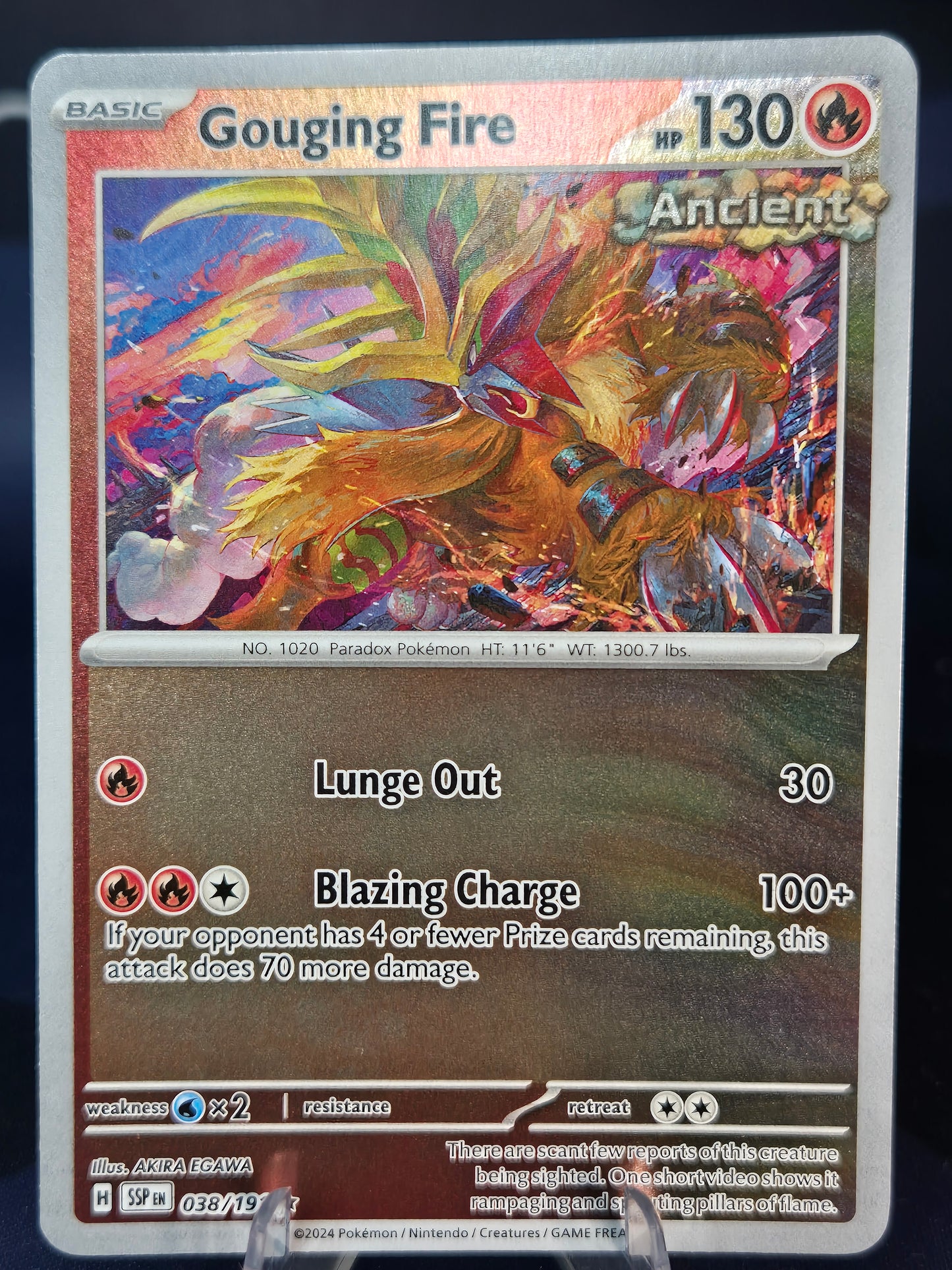 Gouging Fire 038/191 Surging Sparks Reverse Holo