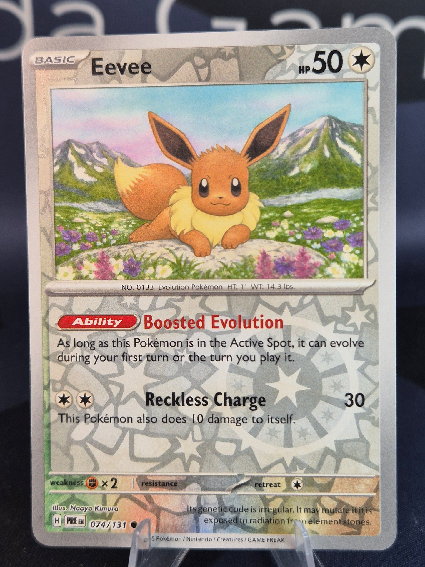 Eevee 074/131 Prismatic Evolutions Reverse Holo