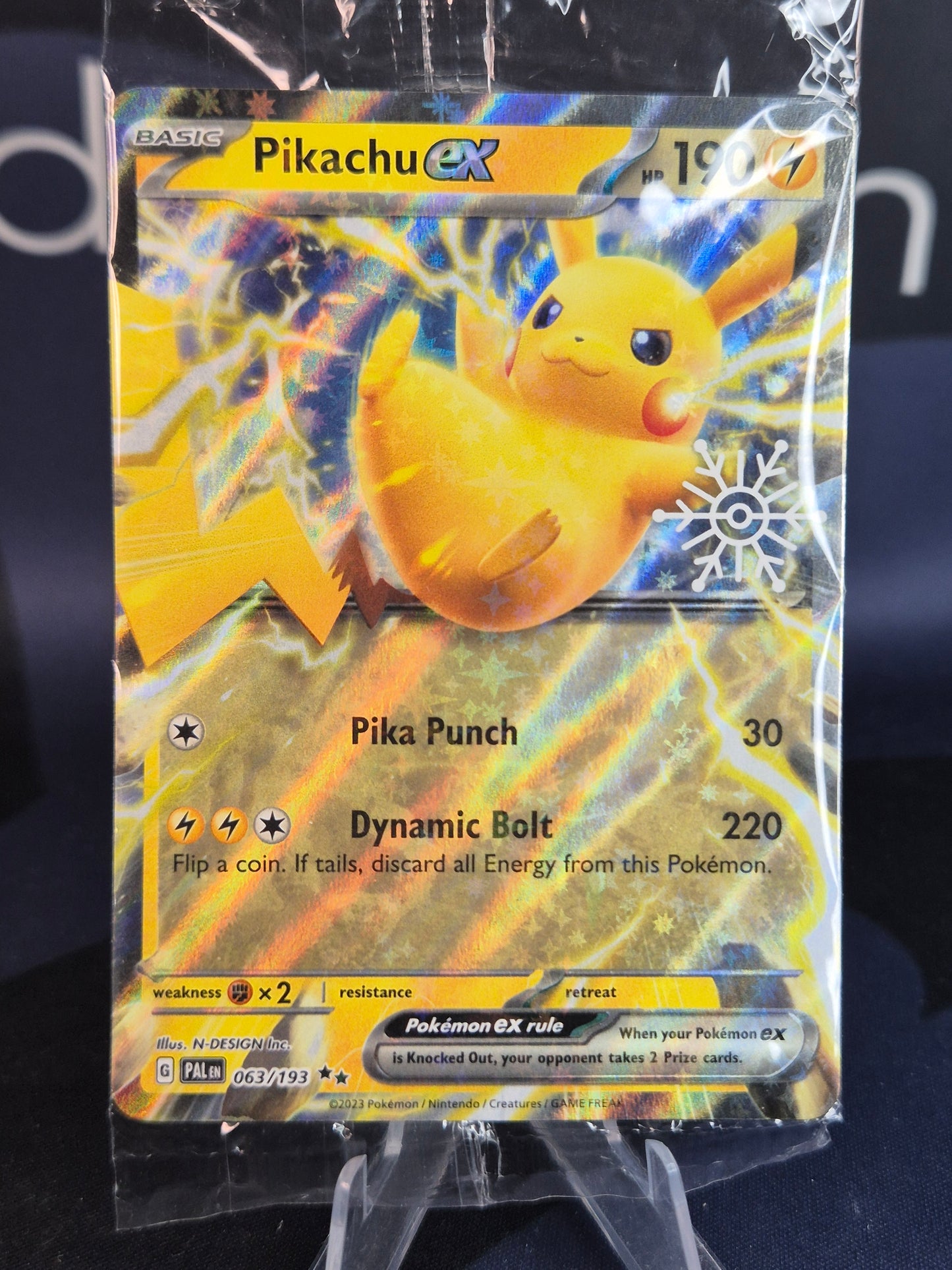 Pikachu ex Holiday Calendar Stamp SEALED