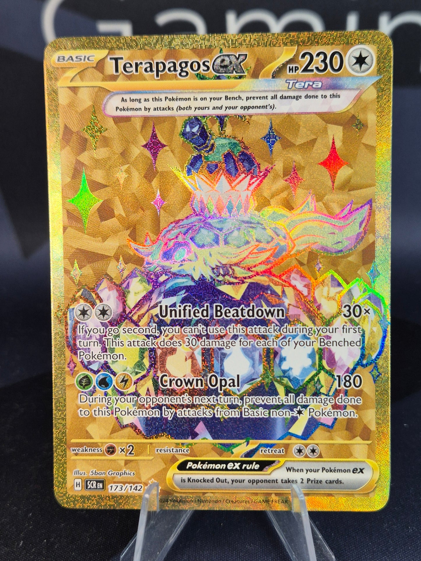 Terapagos ex 173/142 Stellar Crown Hyper Rare