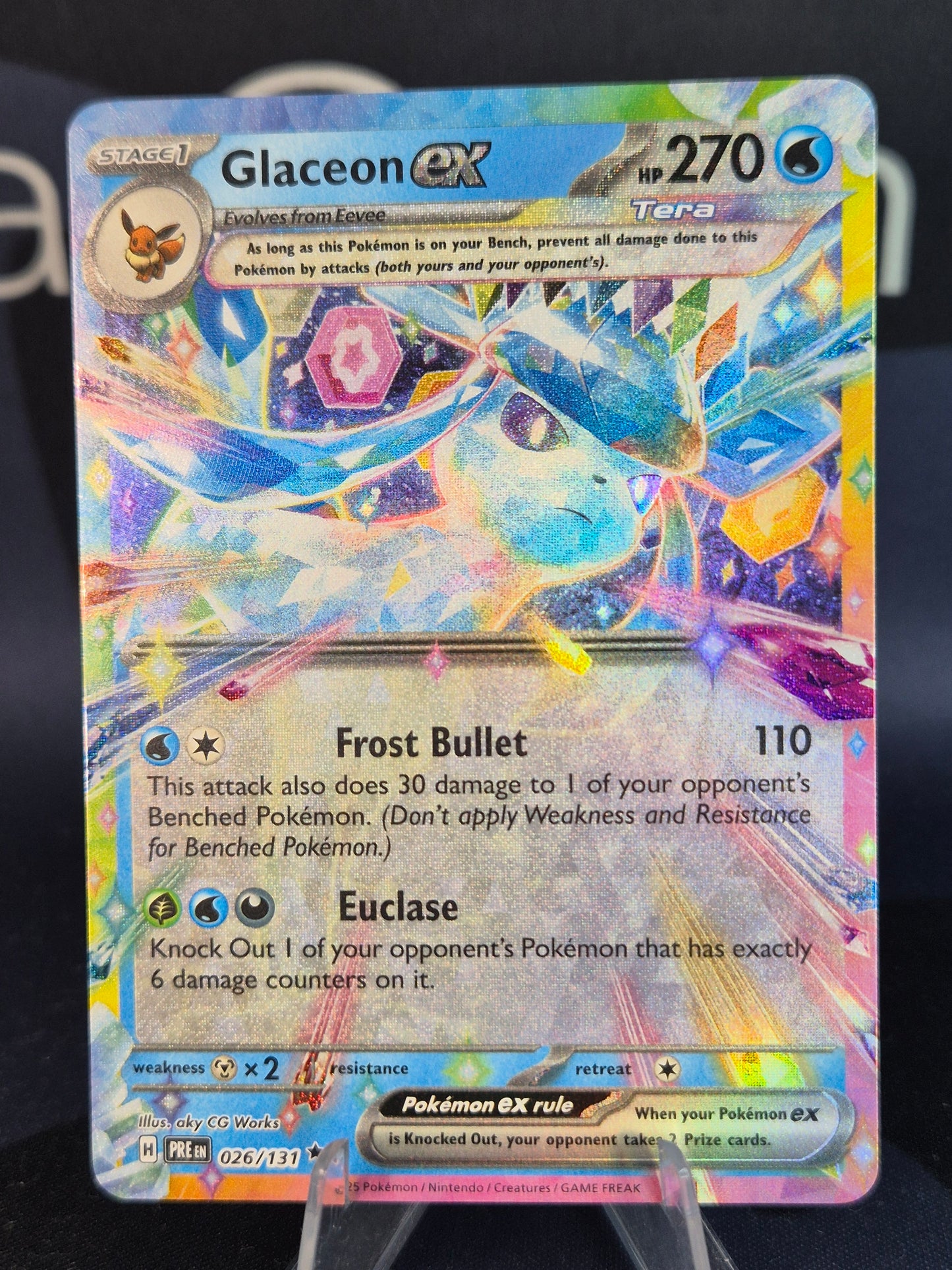 Glaceon ex 026/131 Prismatic Evolutions Double Rare