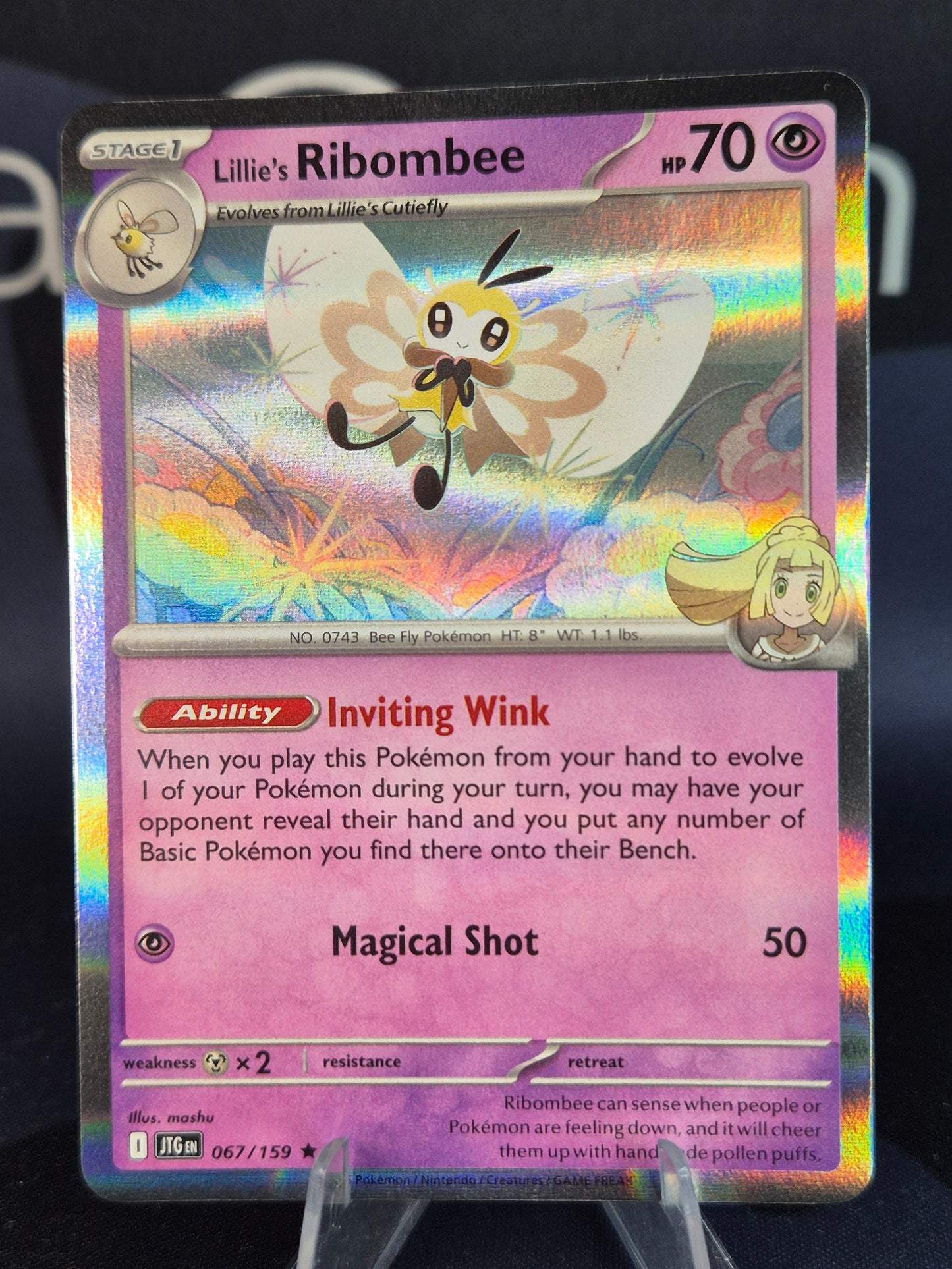 Lillie's Ribombee 067/159 Journey Together Holo