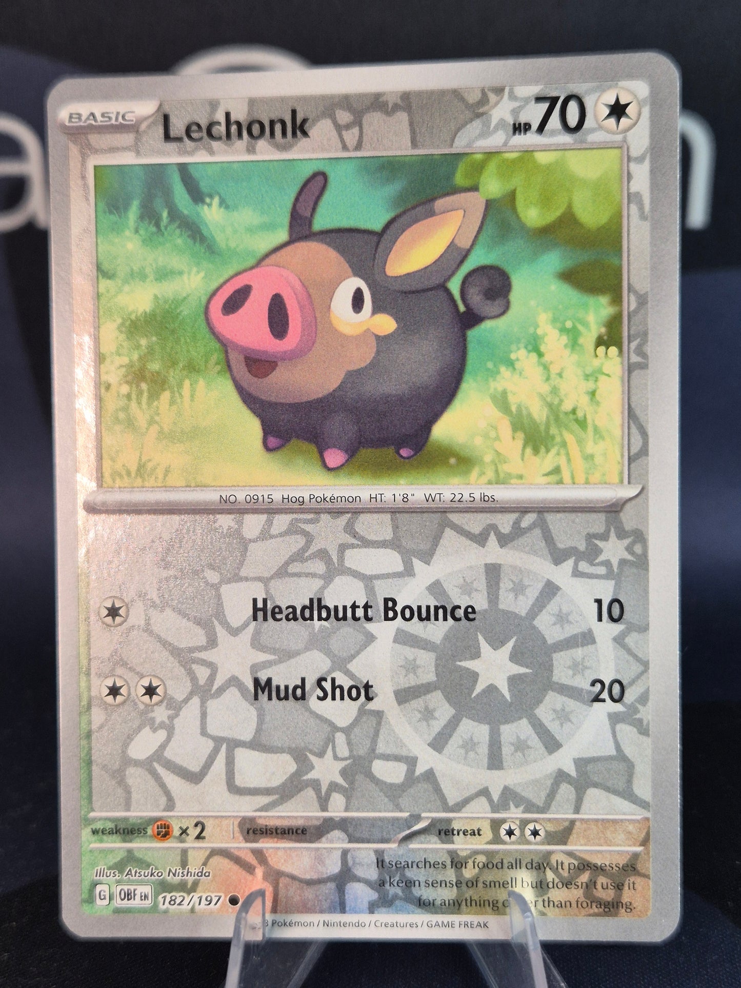 Lechonk 182/197 Obsidian Flames RH