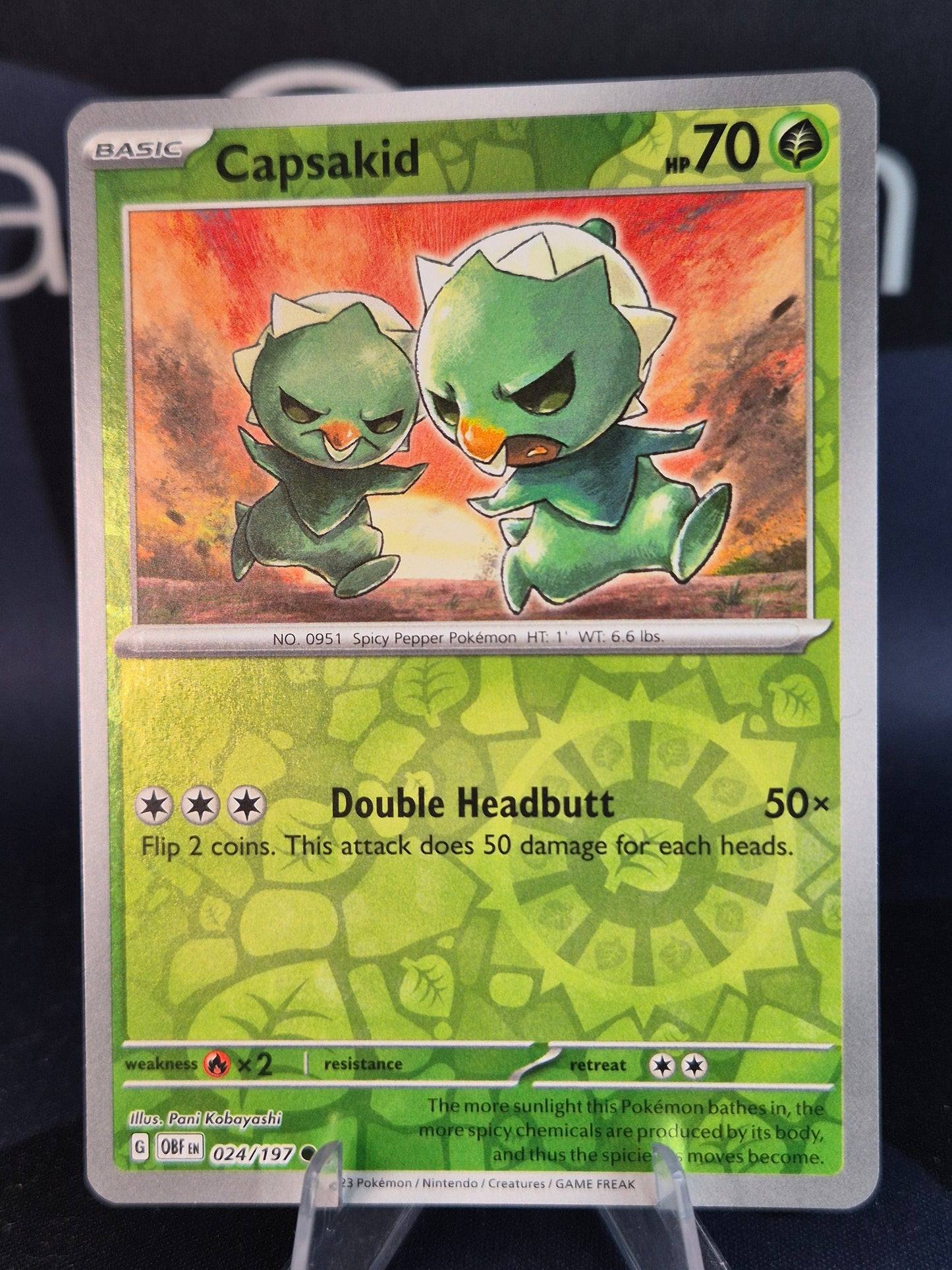 Capsakid 024/197 Obsidian Flames RH