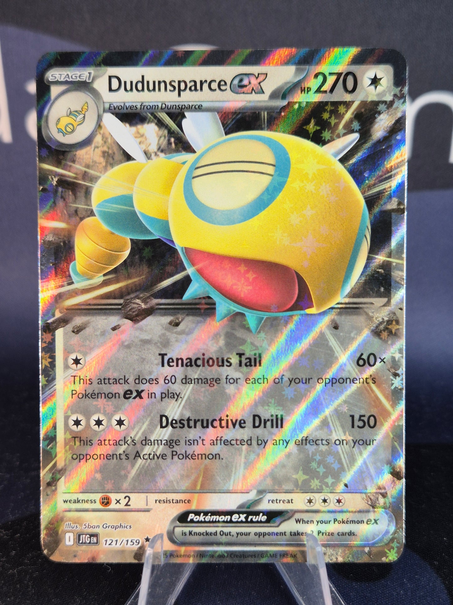 Dudunsparce ex 121/159 Journey Together Double Rare
