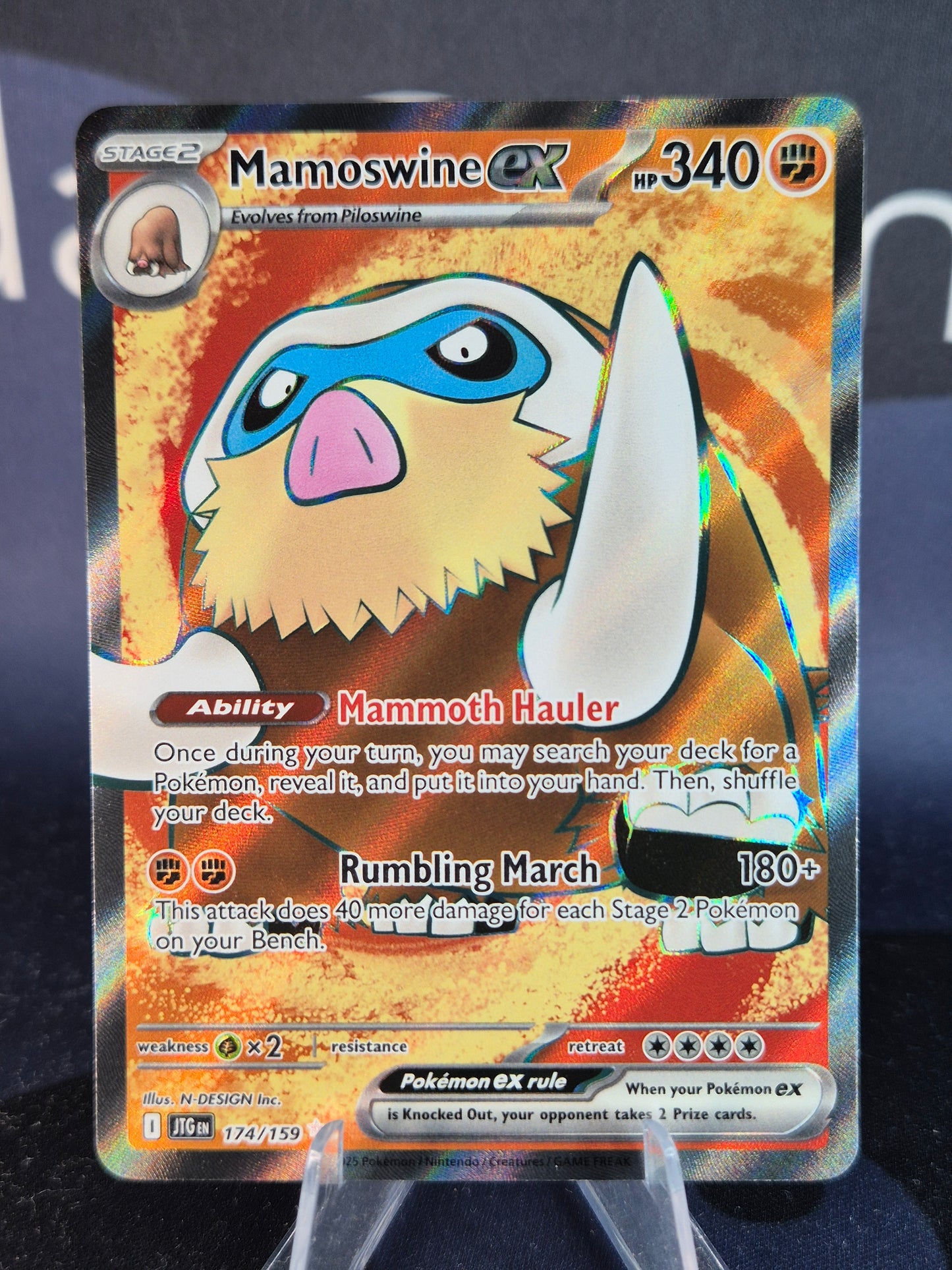 Mamoswine ex 175/159 Journey Together Ultra Rare