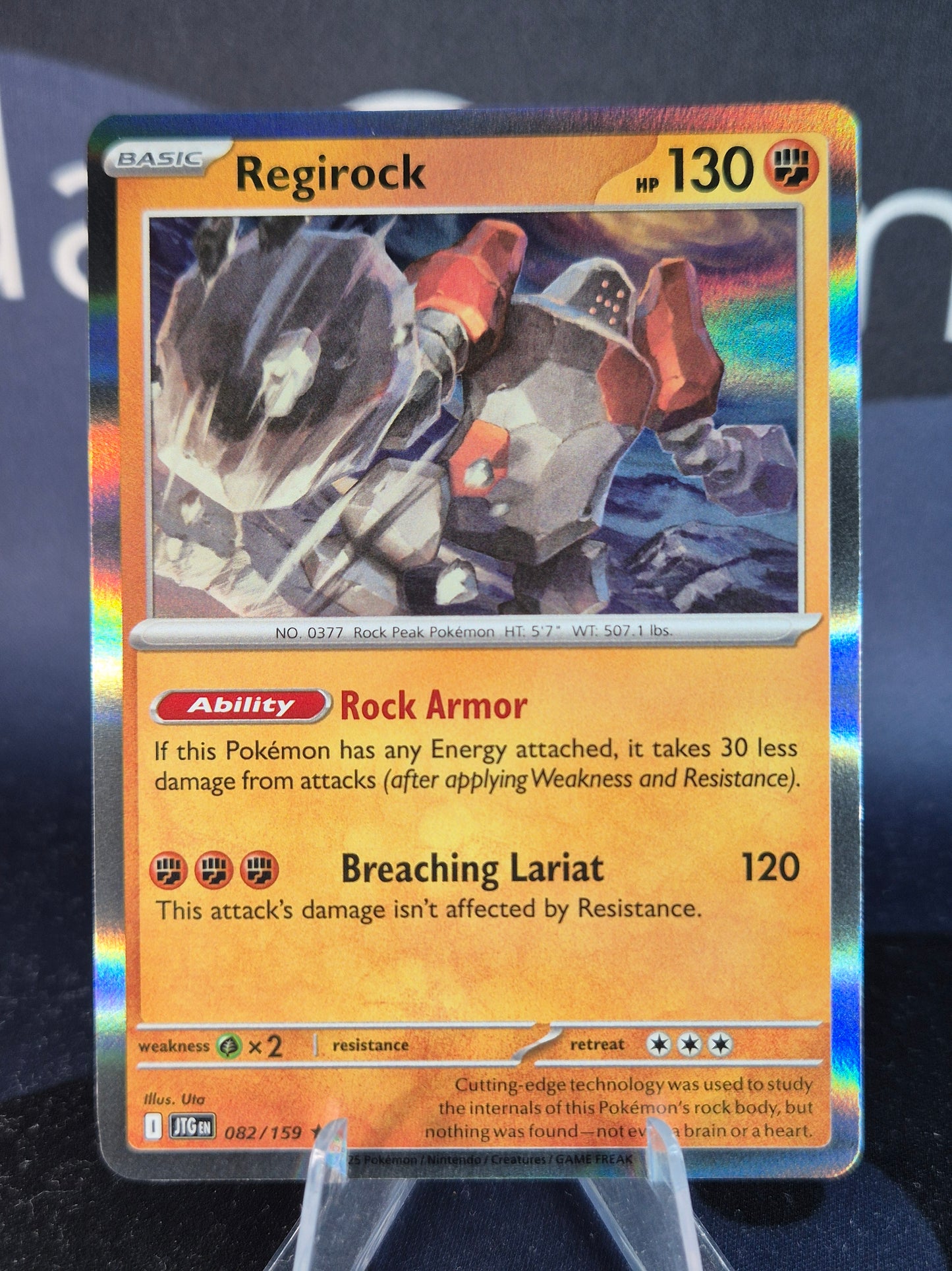Regirock 082/159 Journey Together Holo