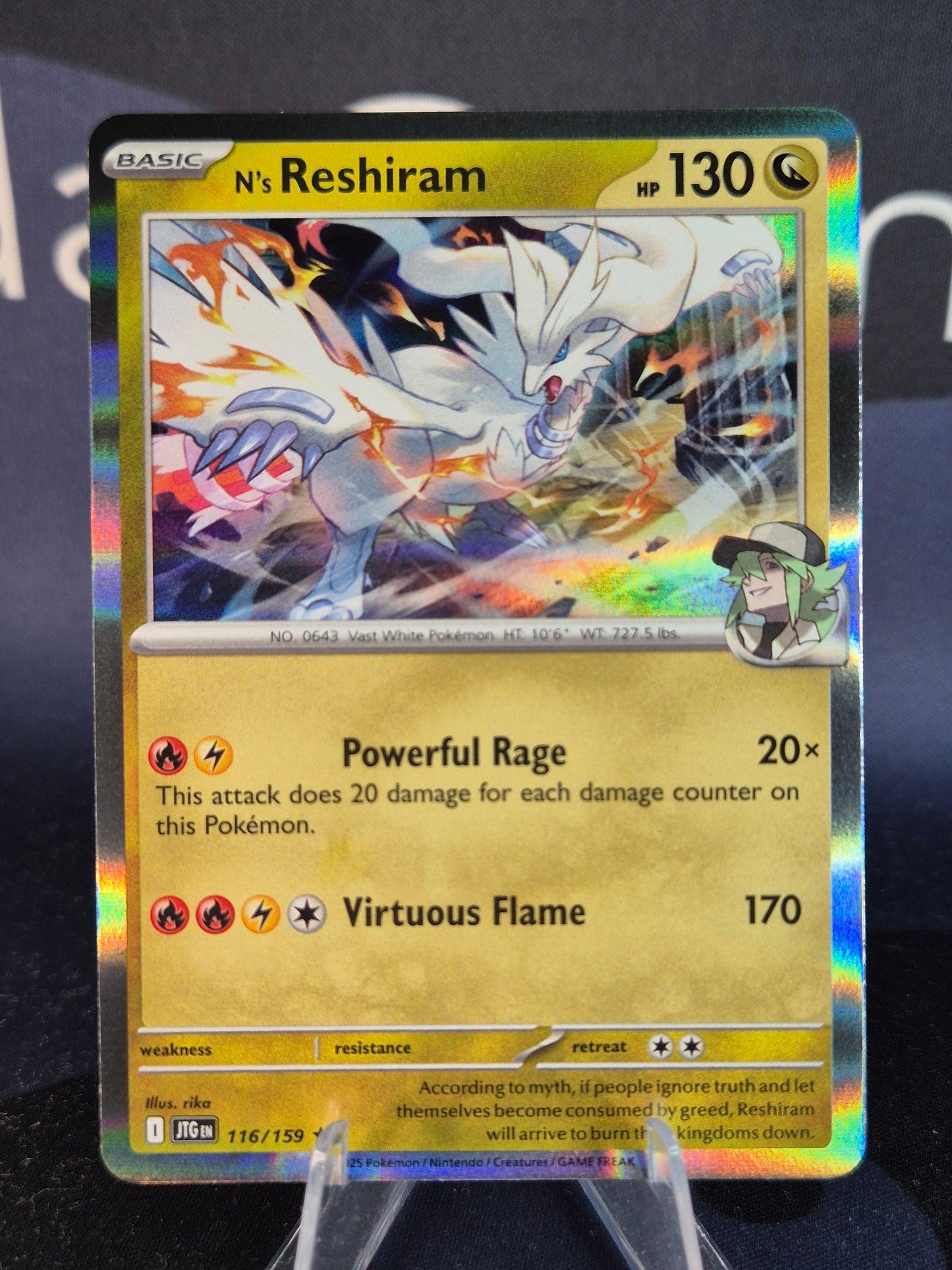 N's Reshiram 116/159 Journey Together Holo