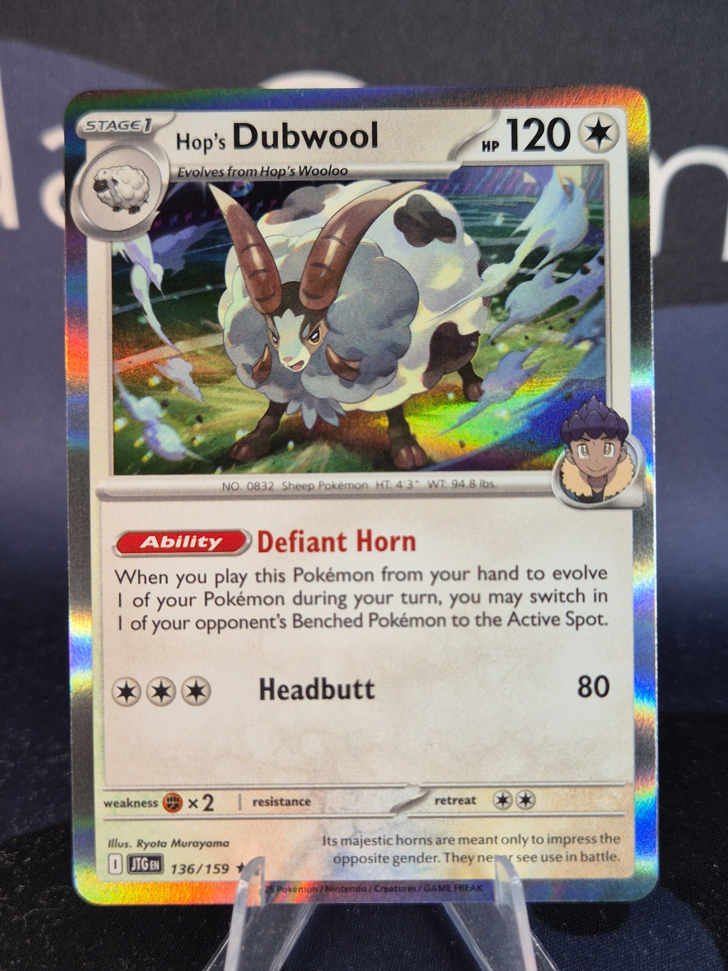 Hop's Dubwool 136/159 Journey Together Holo