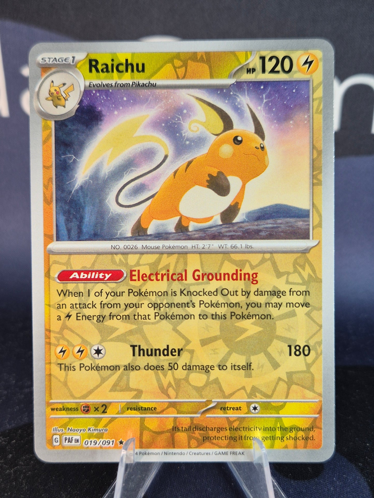 Raichu 019/091 Paldean Fates RH