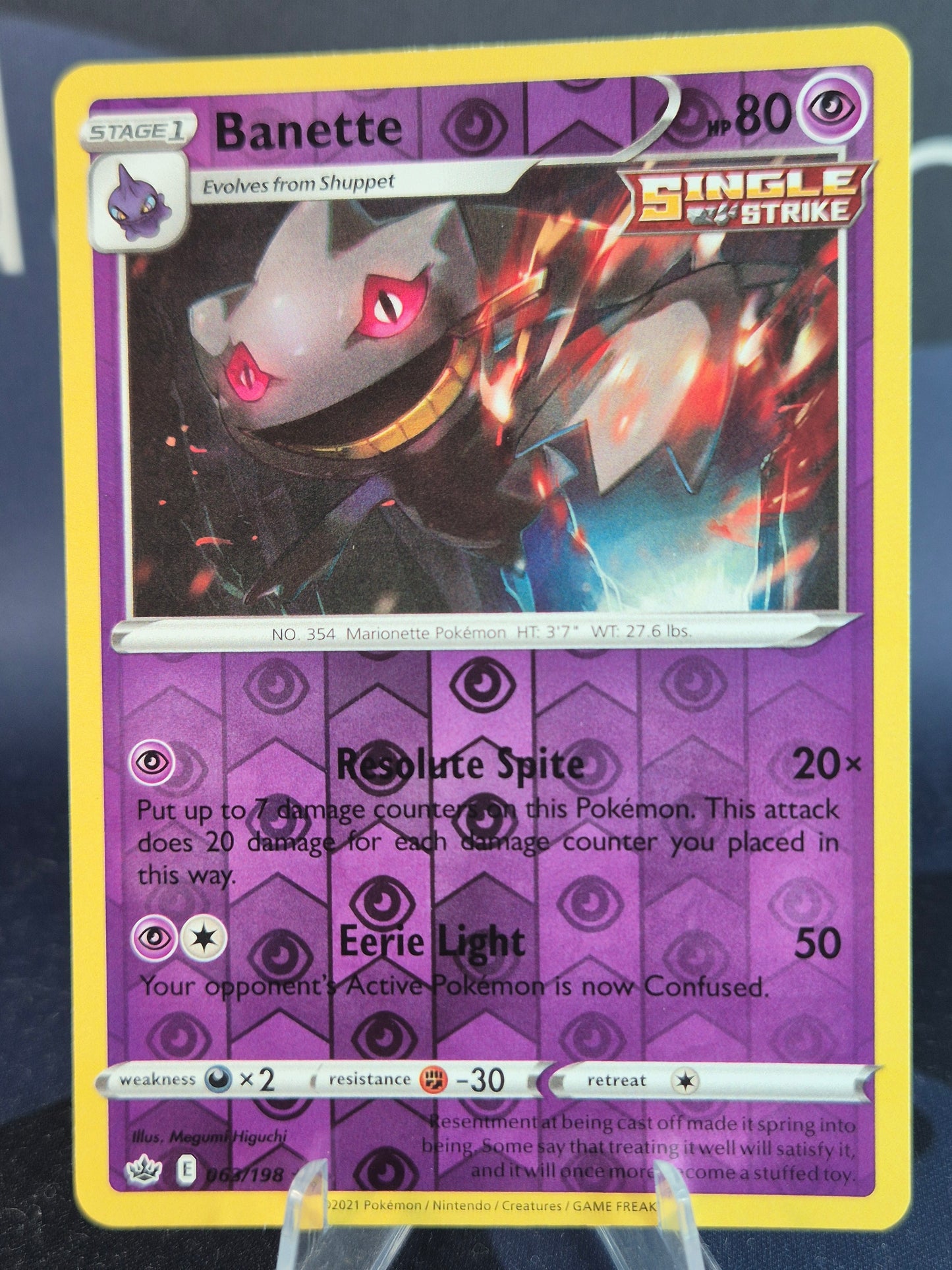 Banette 063/198 Chilling Reign Reverse Holo
