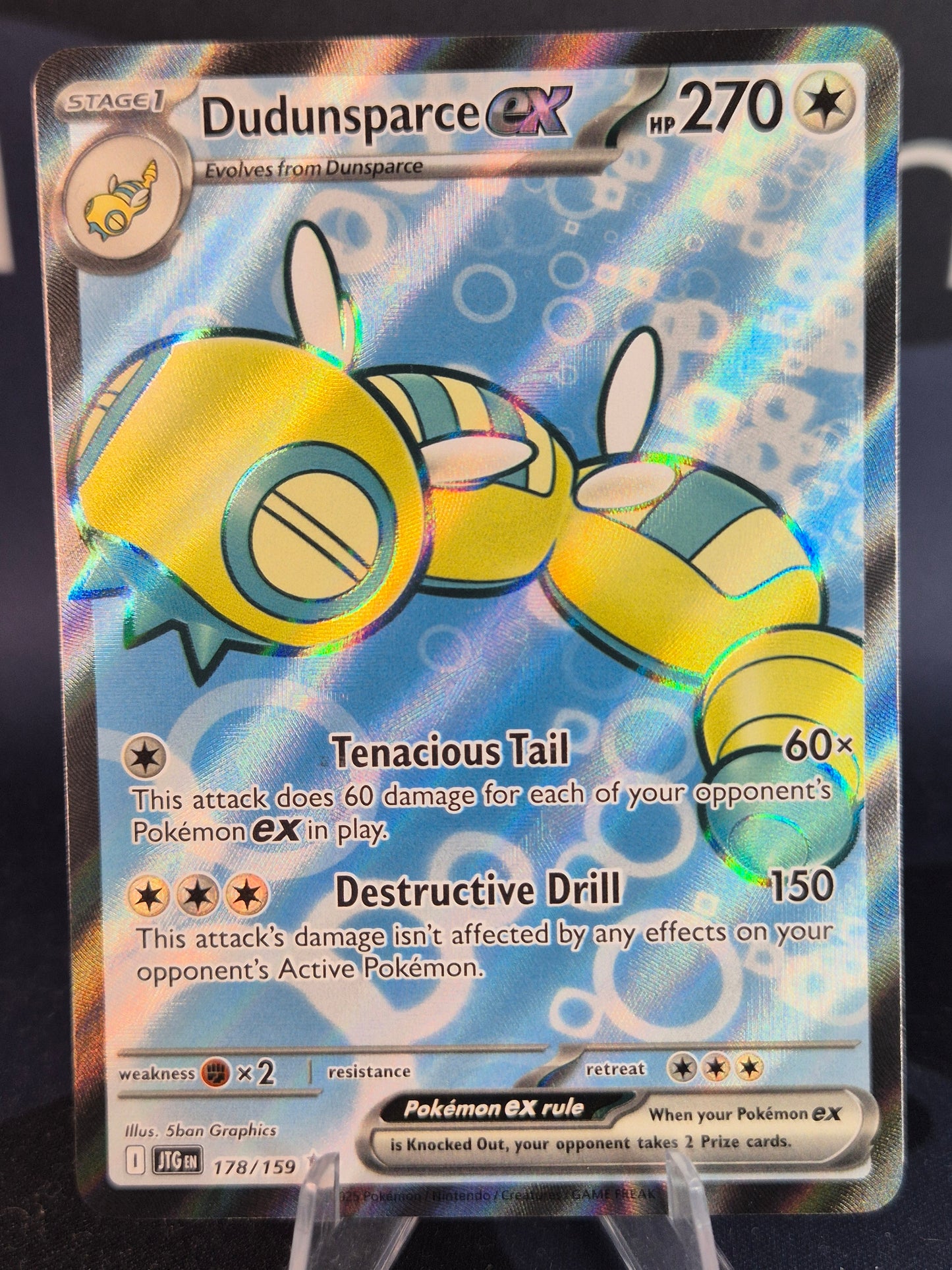 Dudunsparce ex 178/159 Journey Together Ultra Rare