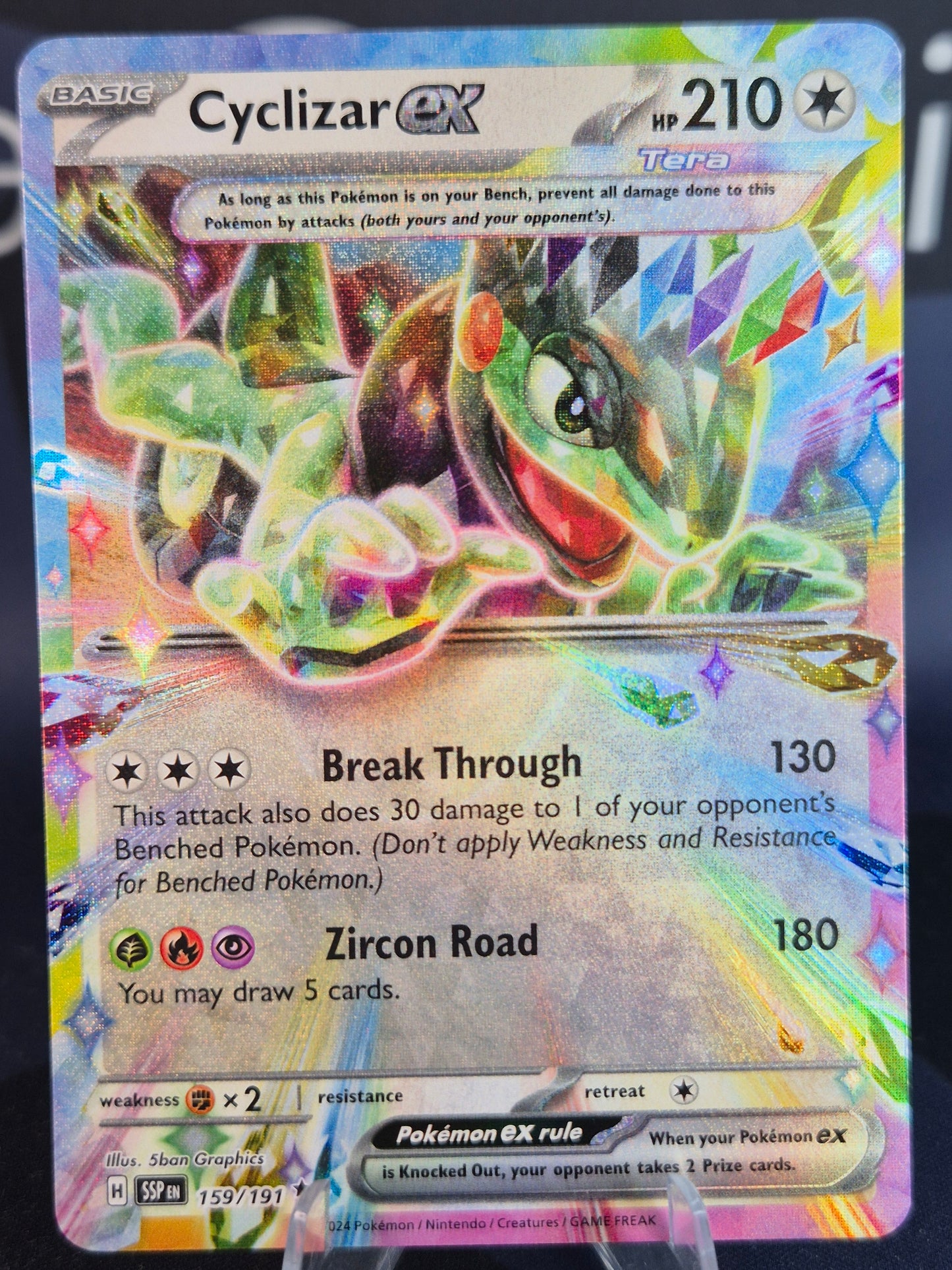 Cyclizar ex 159/191 Surging Sparks Double Rare