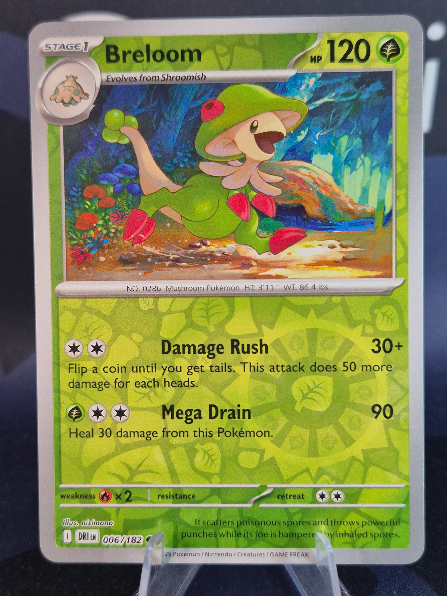 Breloom 006/182 Destined Rivals Reverse Holo