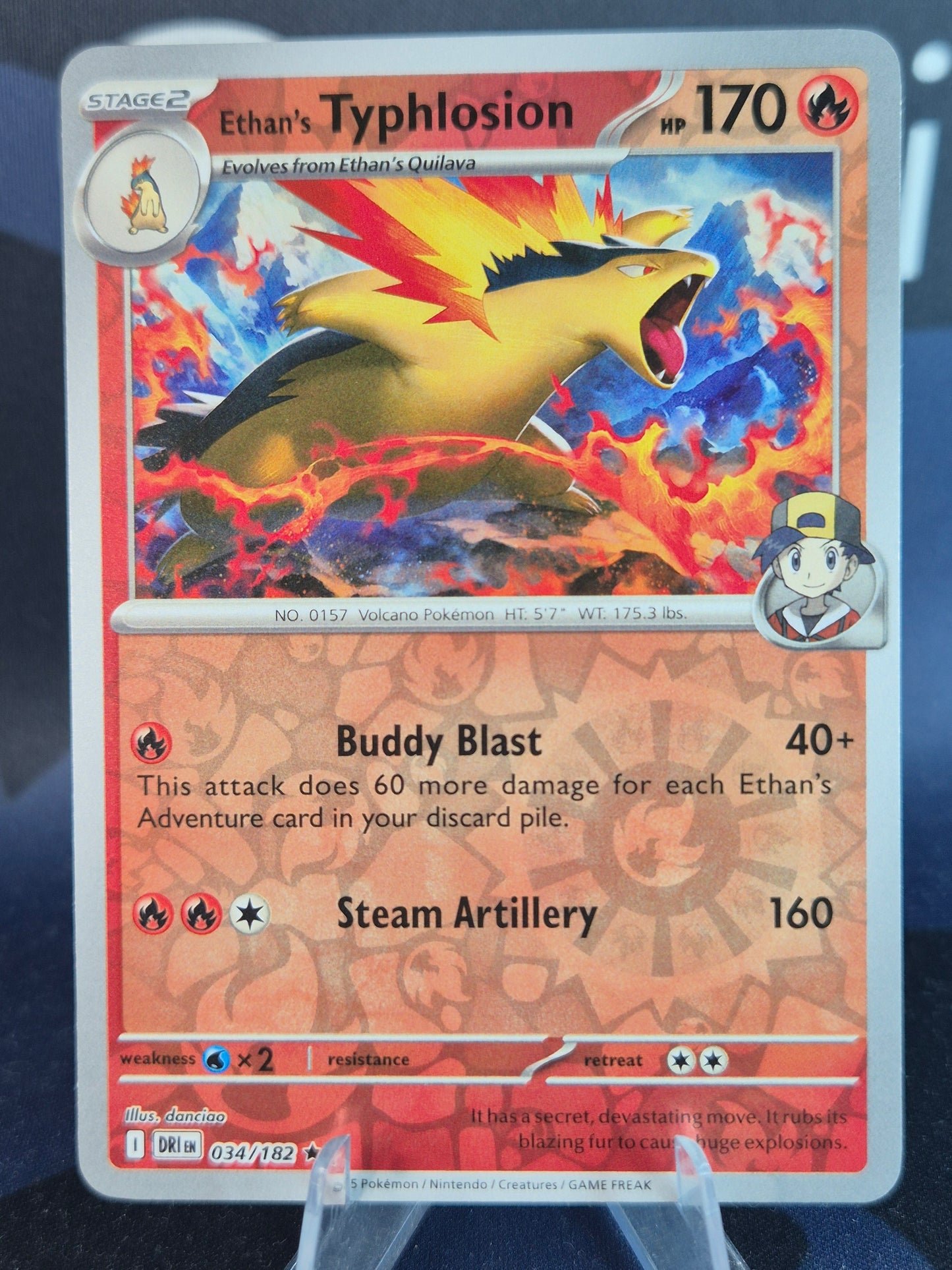 Ethan's Typhlosion 034/182 Destined Rivals RH