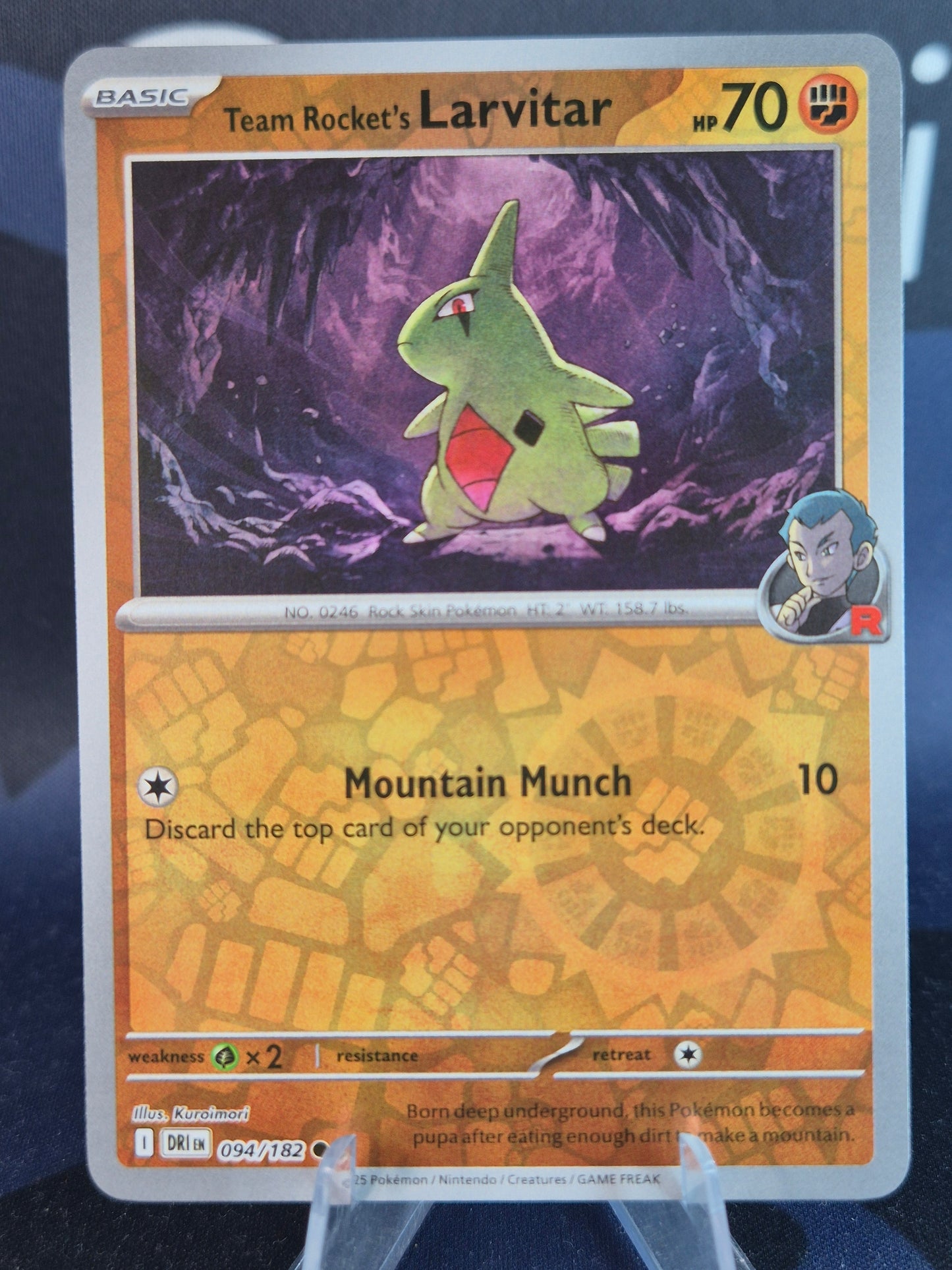 Team Rocket's Larvitar 094/182 Destined Rivals RH
